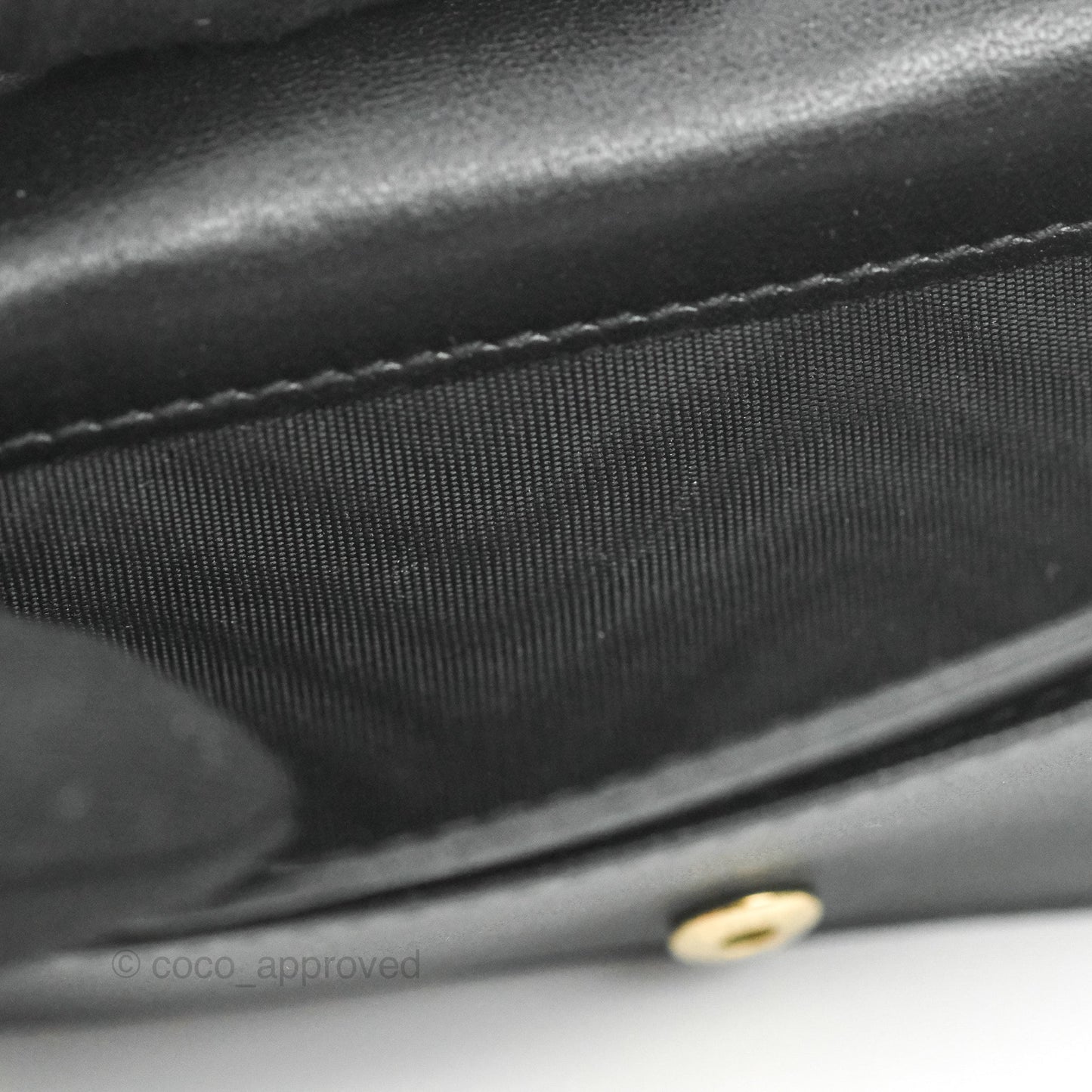 Dior Lady Dior Flap Card Holder Black Cannage Lambskin