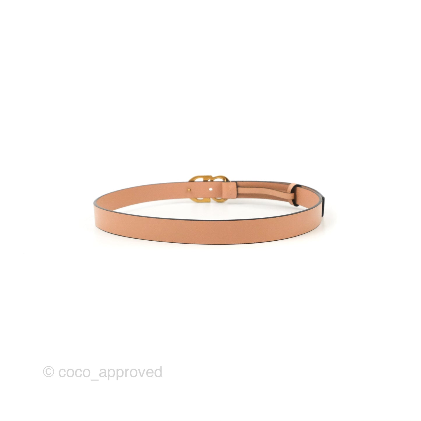Dior Saddle Belt Sand Pink Ultrasmooth Calfskin Antique Gold