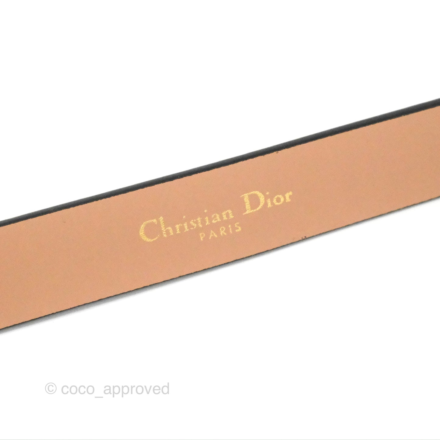 Dior Saddle Belt Sand Pink Ultrasmooth Calfskin Antique Gold