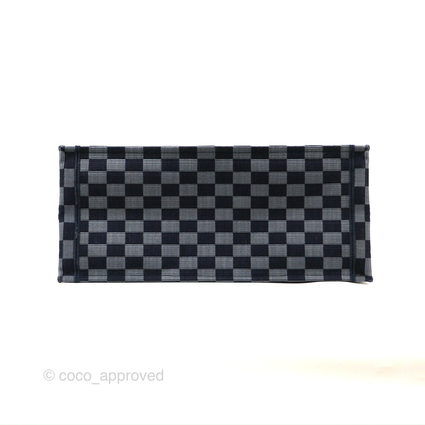 Dior Large Book Tote Checkered Navy
