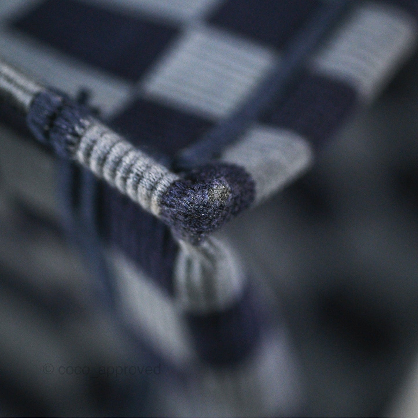 Dior Large Book Tote Checkered Navy