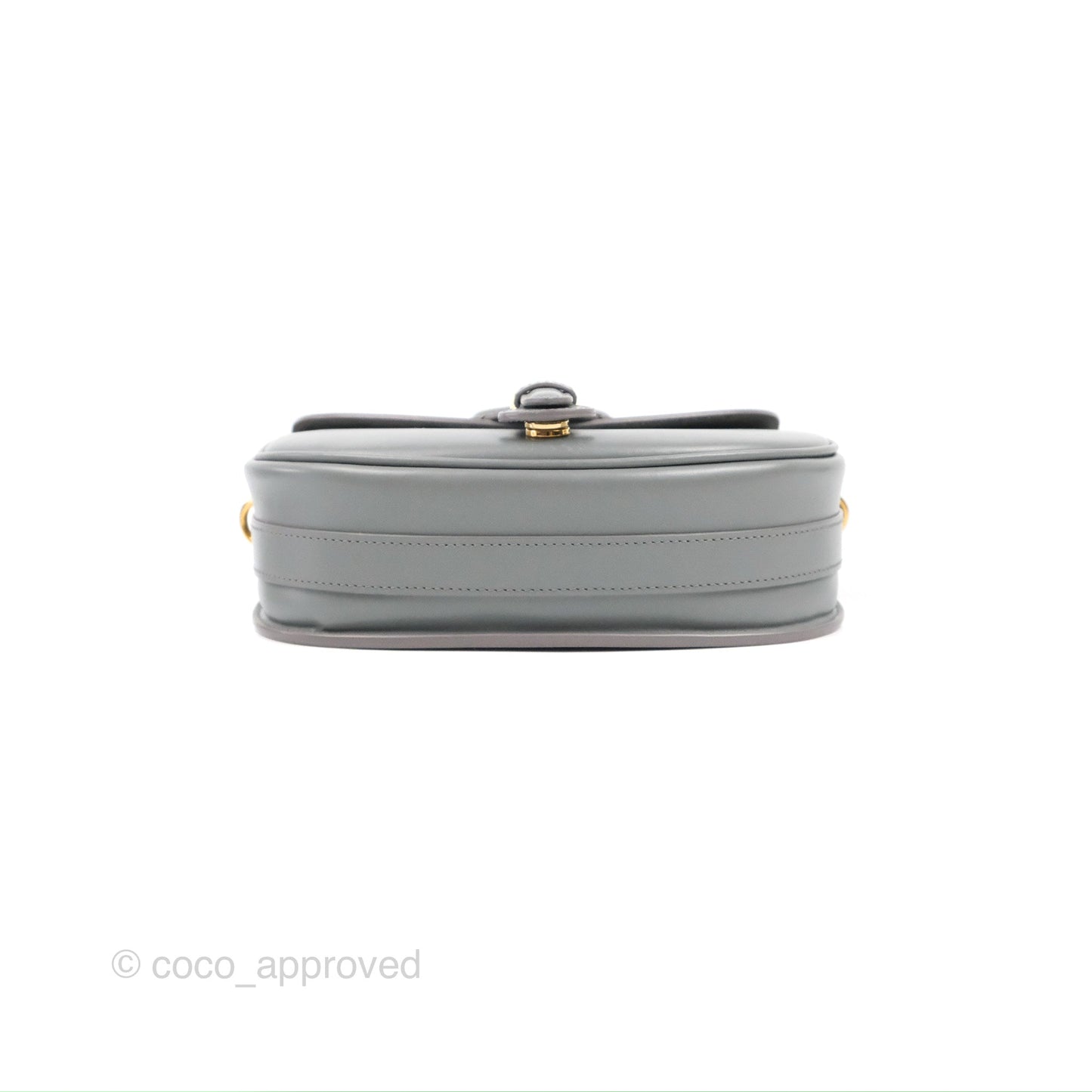 Christian Dior Medium Bobby Flap Stone Grey Box Calfskin