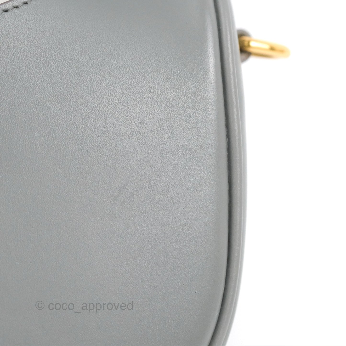 Christian Dior Medium Bobby Flap Stone Grey Box Calfskin