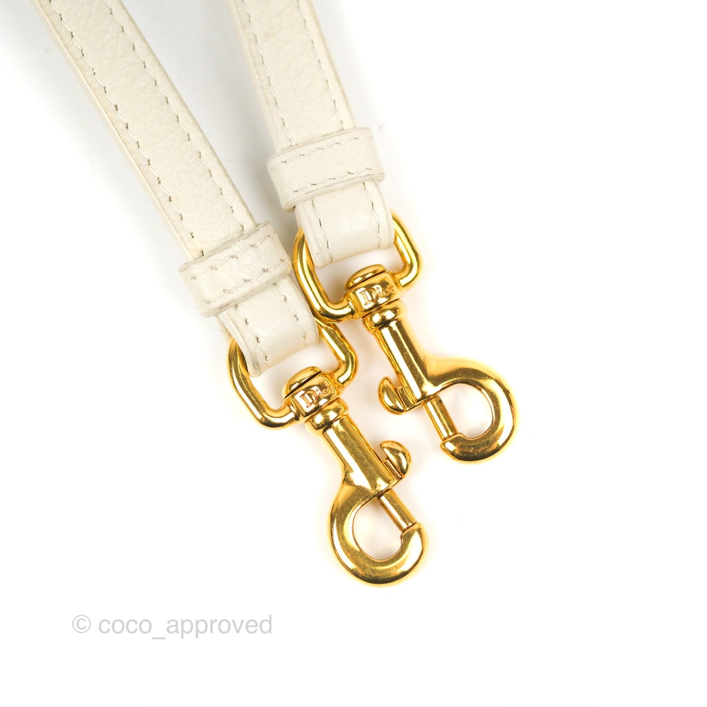 Dior Caro Pouch with Chain Latte Supple Cannage Calfskin