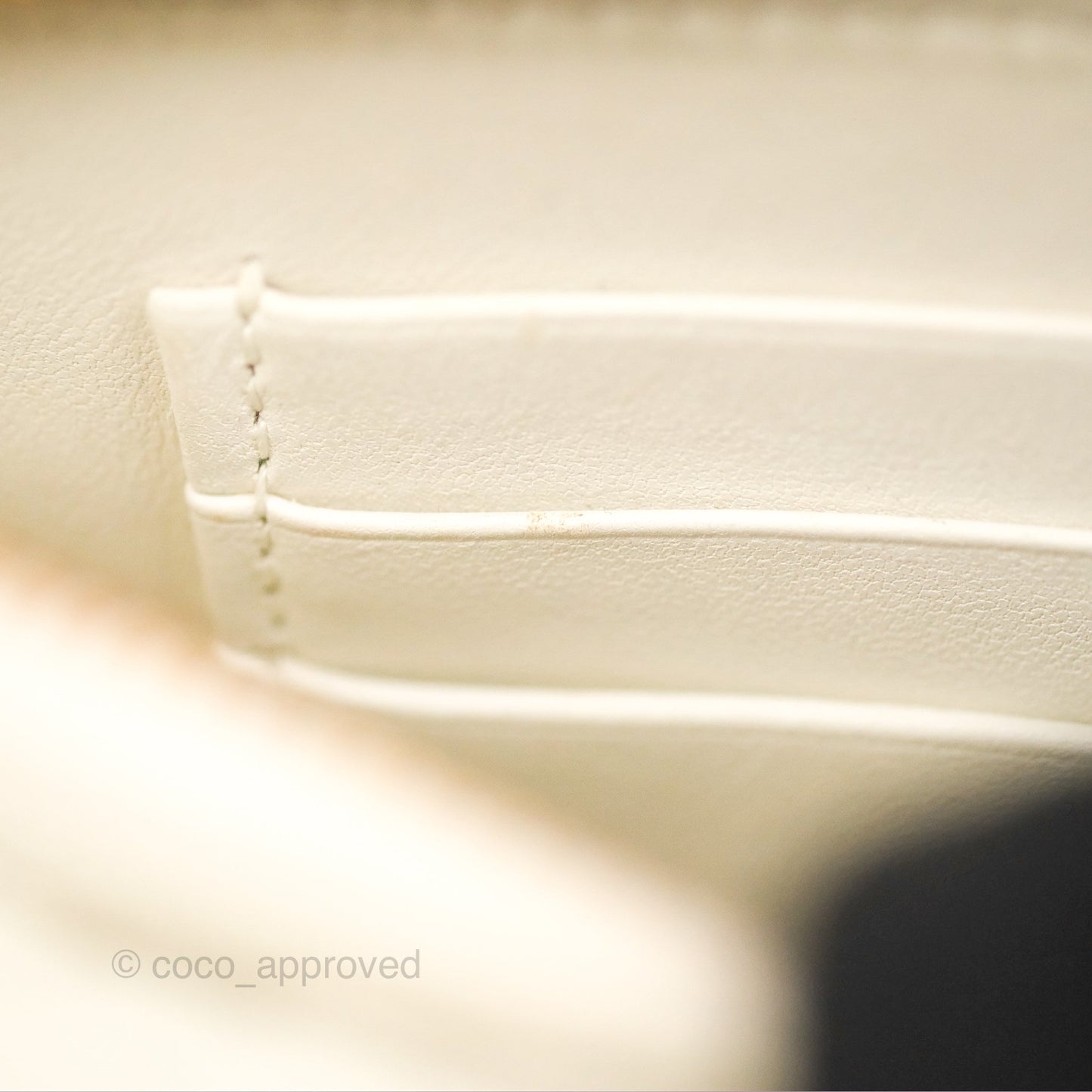 Dior Caro Pouch with Chain Latte Supple Cannage Calfskin