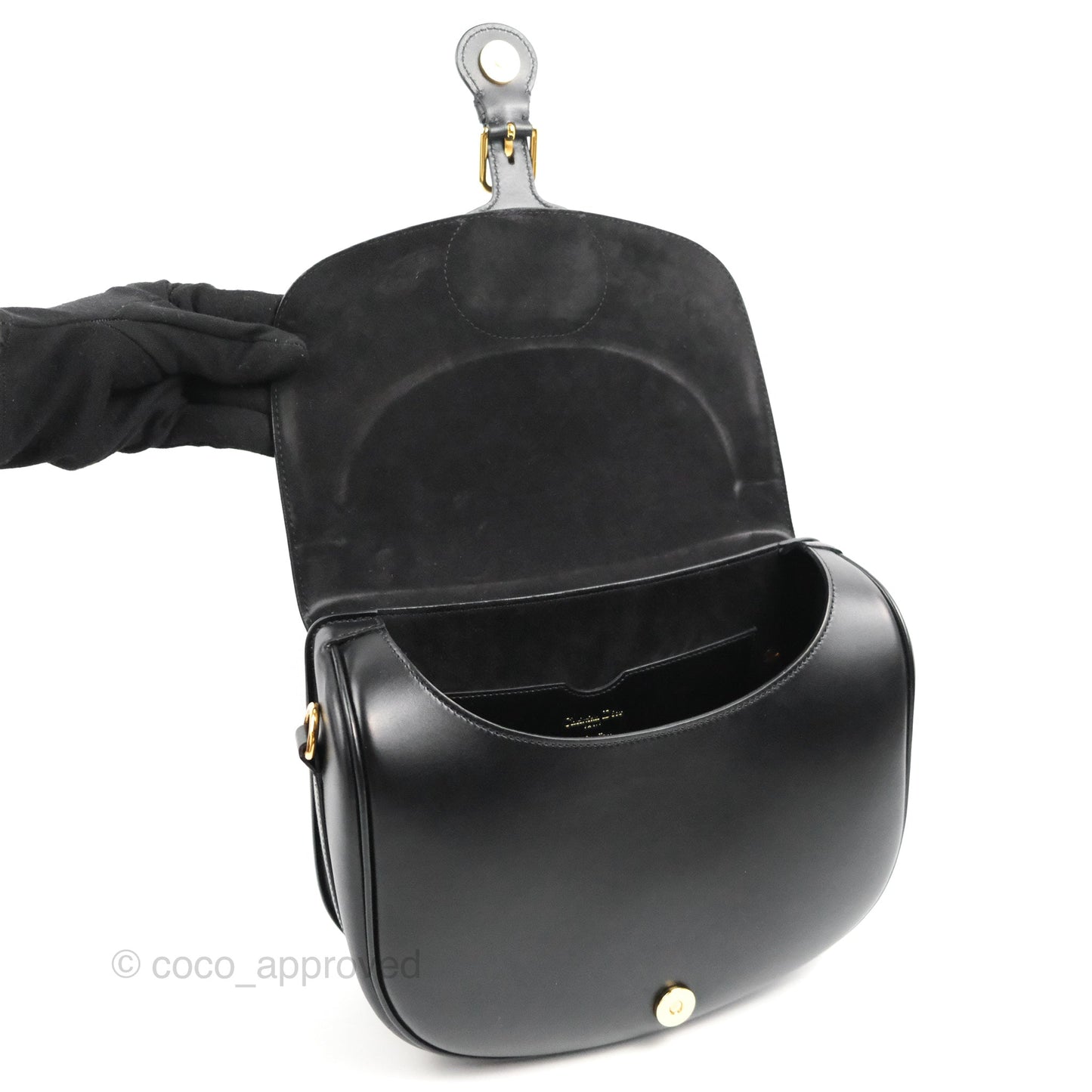 Dior Bobby Large Box Calfskin Flap Black