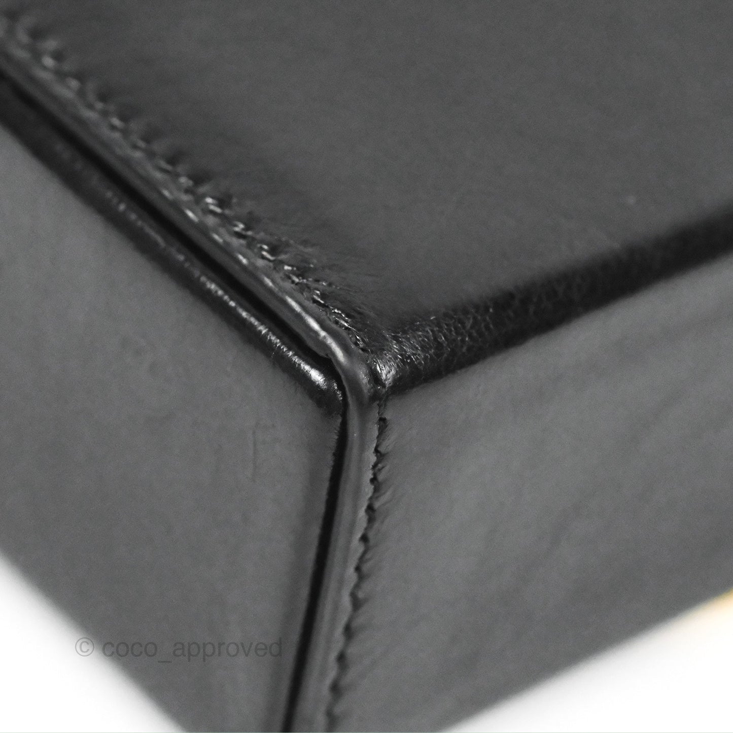 Christian Dior 30 Montaigne Box Bag Black Shiny Clinked Lambskin Gold Hardware