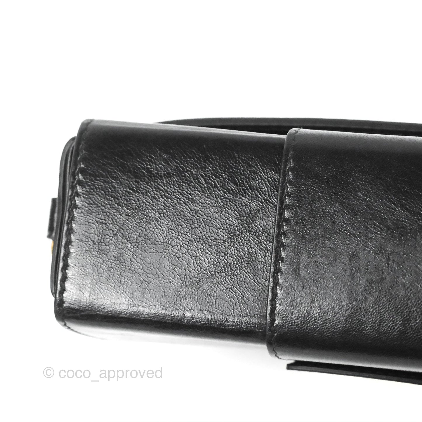 Christian Dior 30 Montaigne Box Bag Black Shiny Clinked Lambskin Gold Hardware