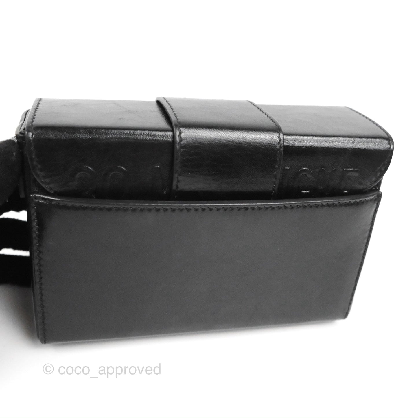 Christian Dior 30 Montaigne Box Bag Black Shiny Clinked Lambskin Gold Hardware