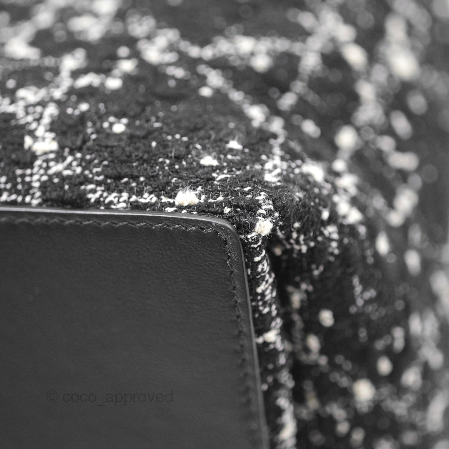 Christian Dior Medium Dior Toujours Bag Black Cannage Tweed