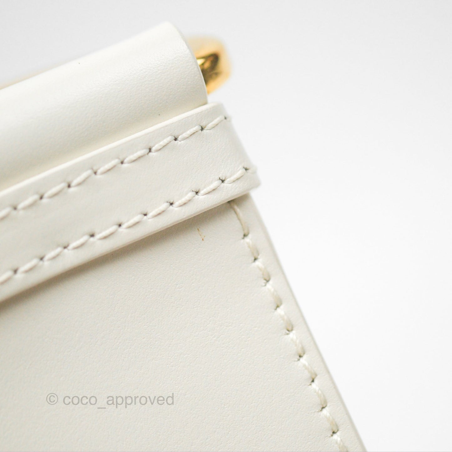 Christian Dior 30 Montaigne Box Bag White Calfskin