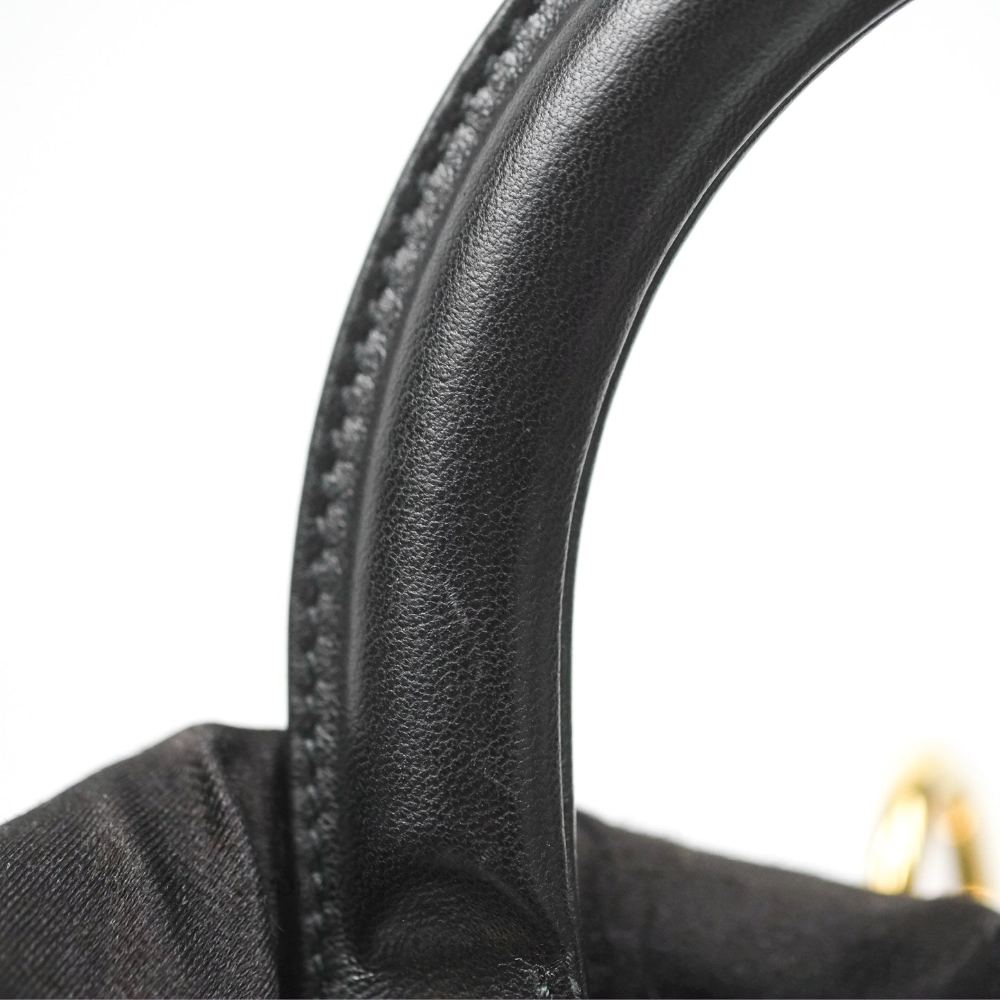 Christian Dior Medium Lady Dior Black Lambskin Gold Hardware