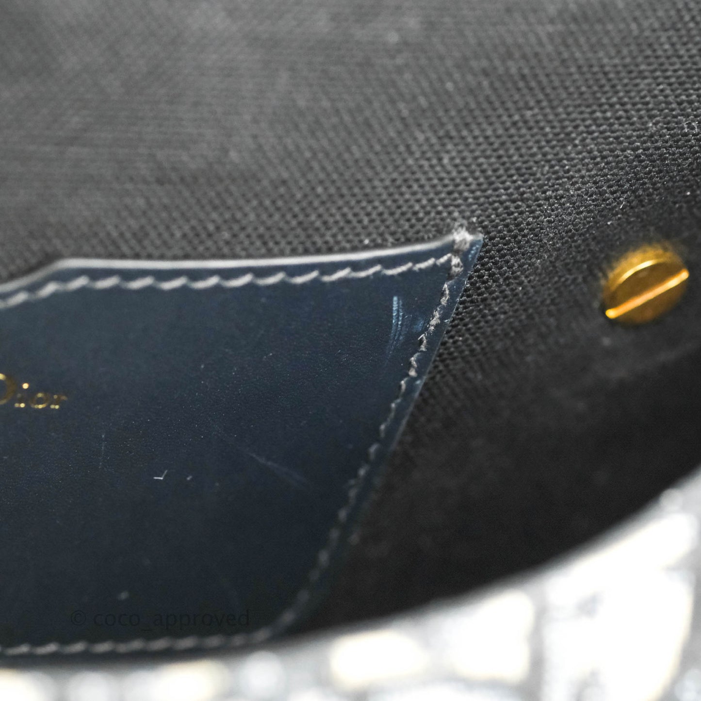 Dior Medium Bobby Bag Blue Oblique Jacquard Canvas