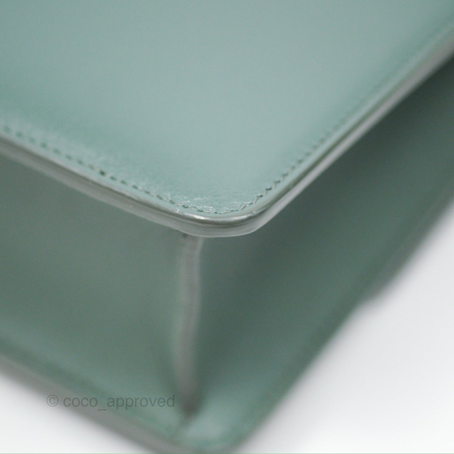 Dior 30 Montaigne Bag Teal Green Box Calfskin