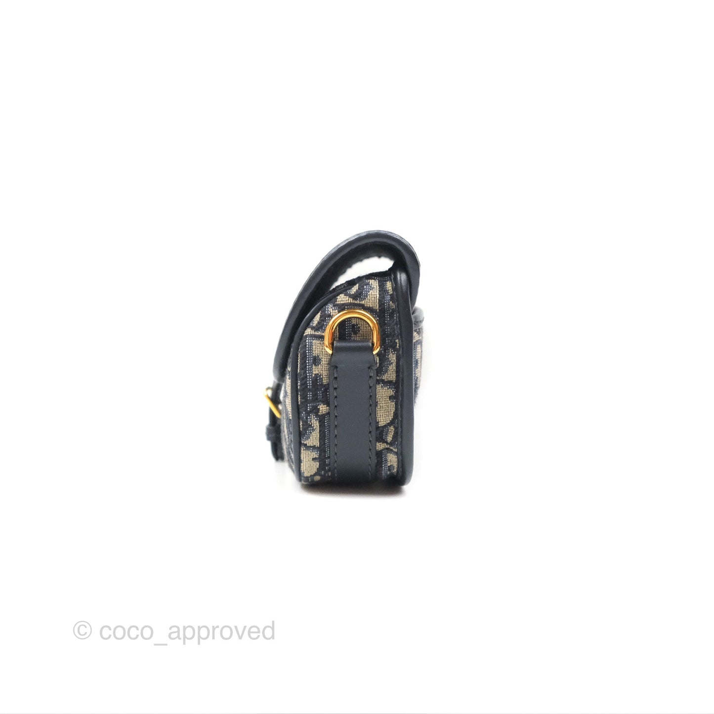 Christian Dior Bobby East-West Bag Blue Oblique Jacquard Canvas