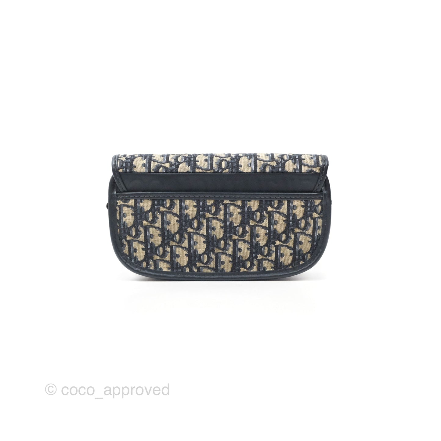 Christian Dior Bobby East-West Bag Blue Oblique Jacquard Canvas