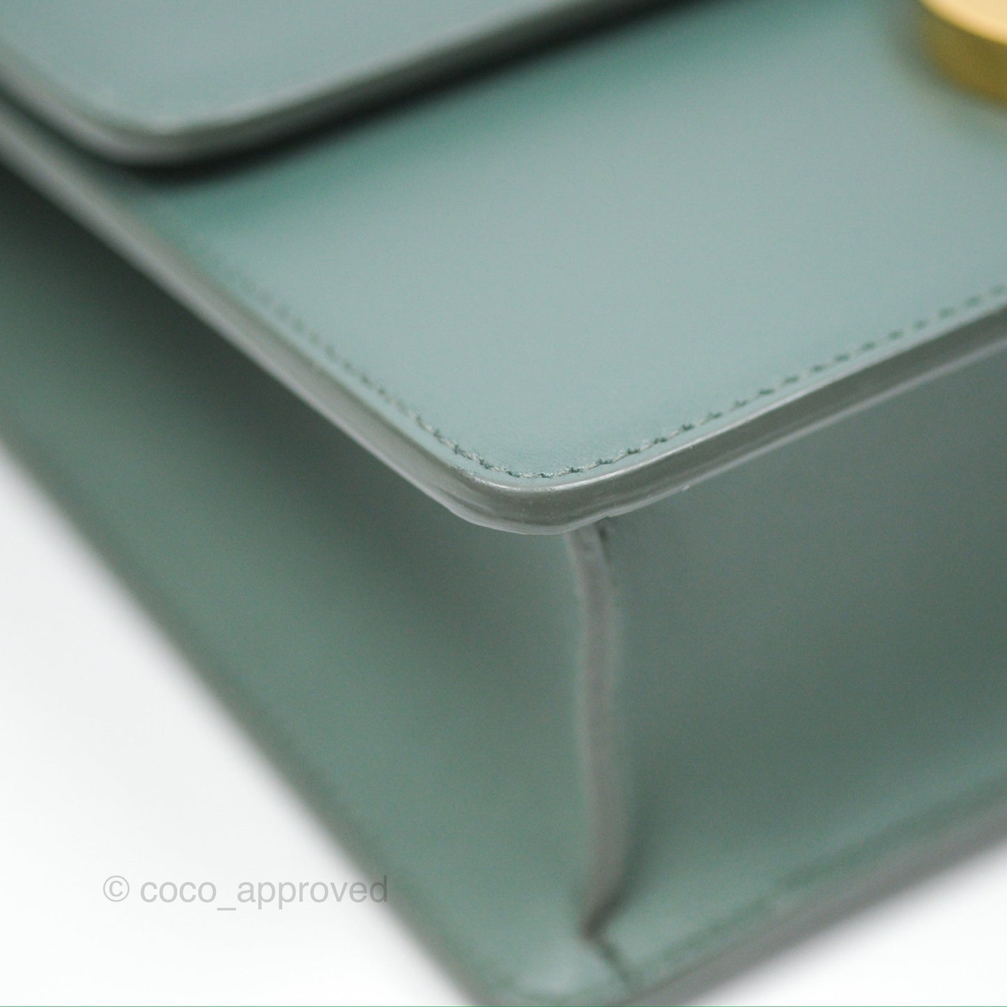 Dior 30 Montaigne Bag Teal Green Box Calfskin
