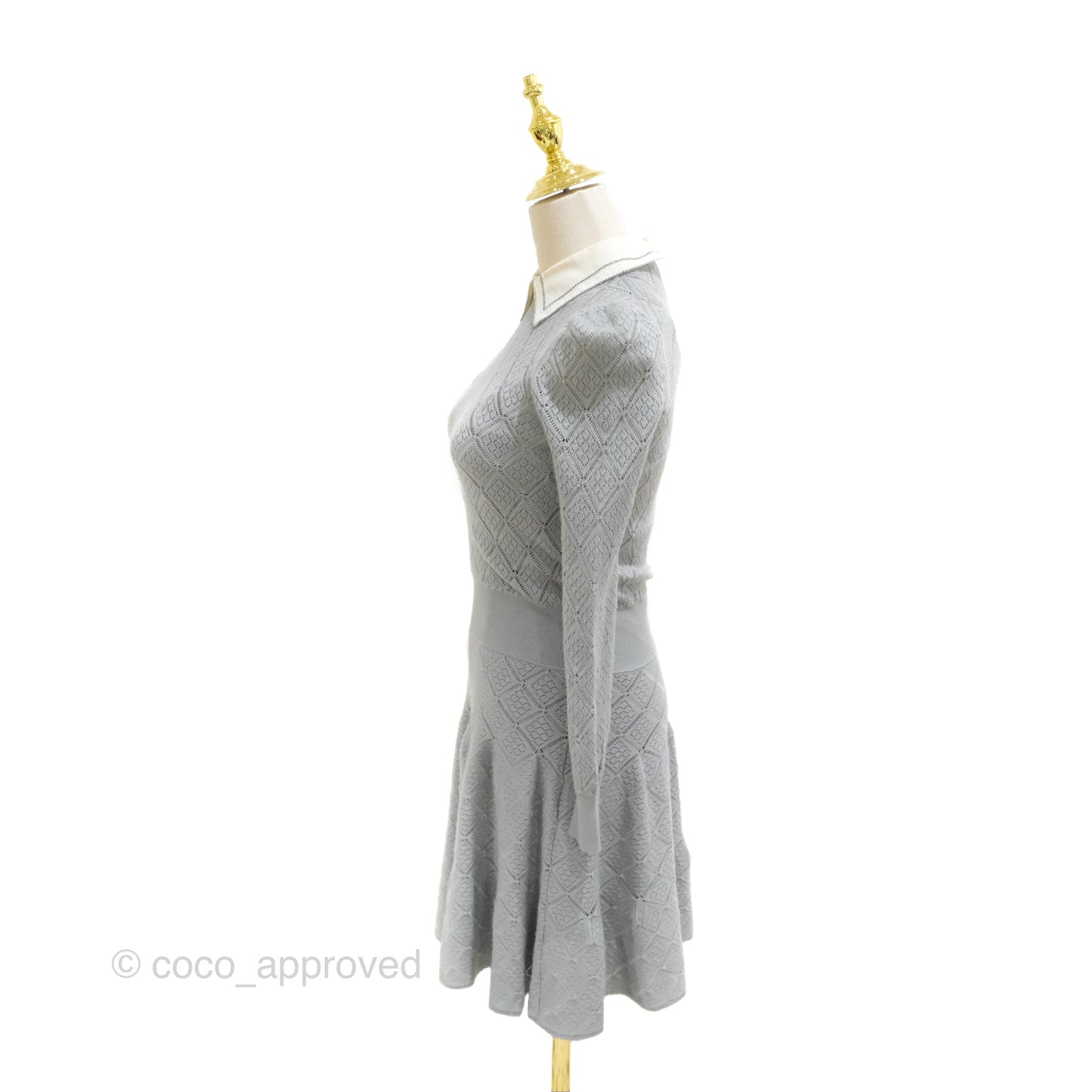 Christian Dior Knit Dress Grey Size 34