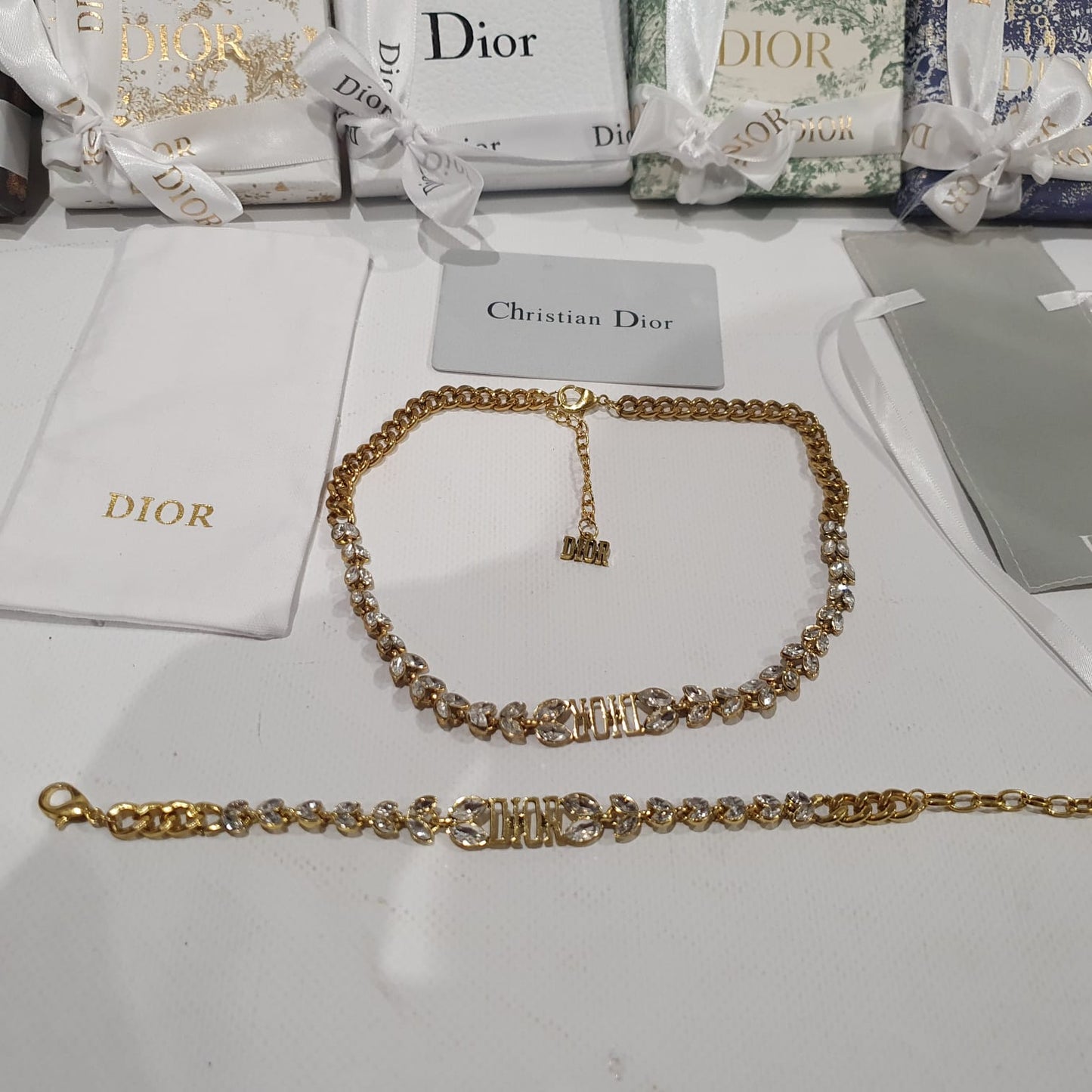 Christian Dior Necklace, bracelet and earrings