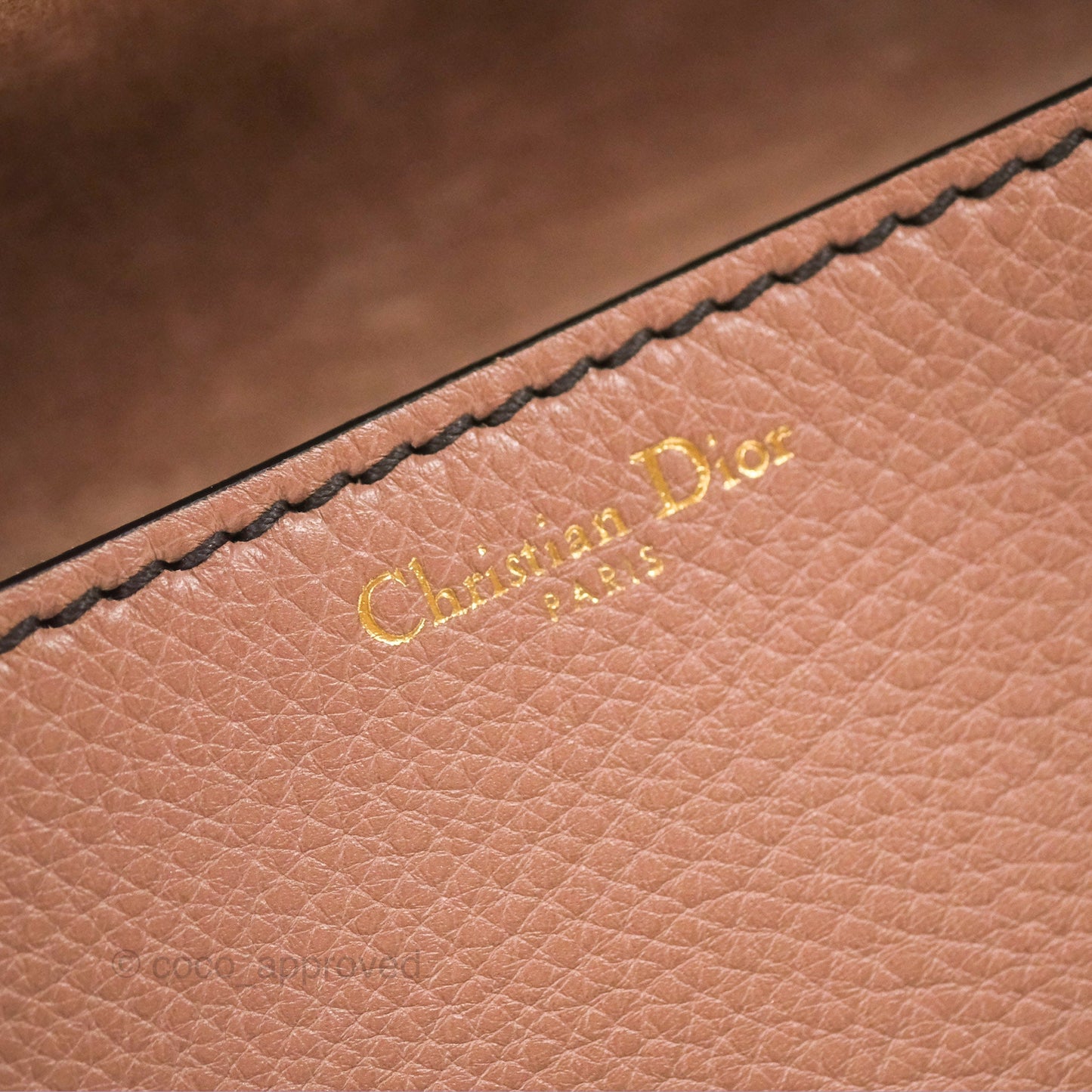 Christian Dior J'Adior Strap Flap Bag Dusty Pink Grained Calfskin