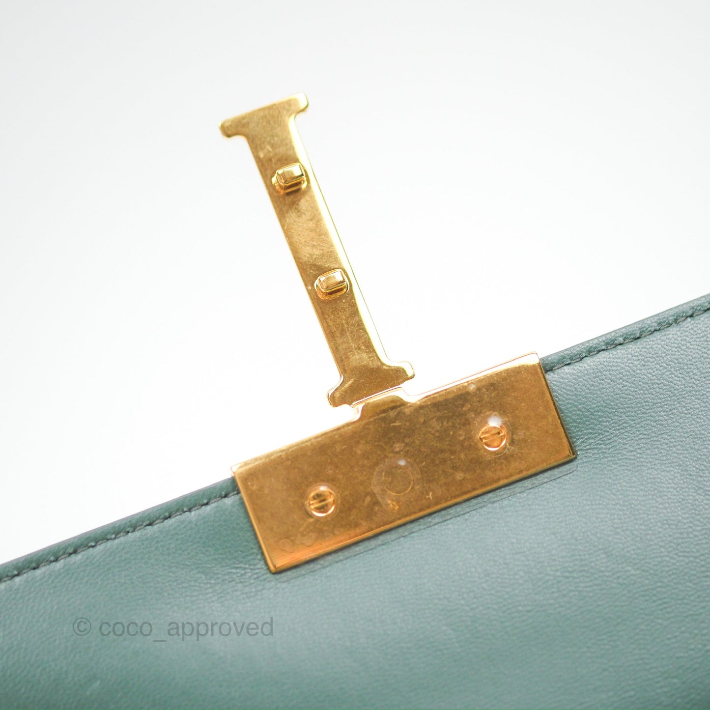 Dior 30 Montaigne Bag Teal Green Box Calfskin