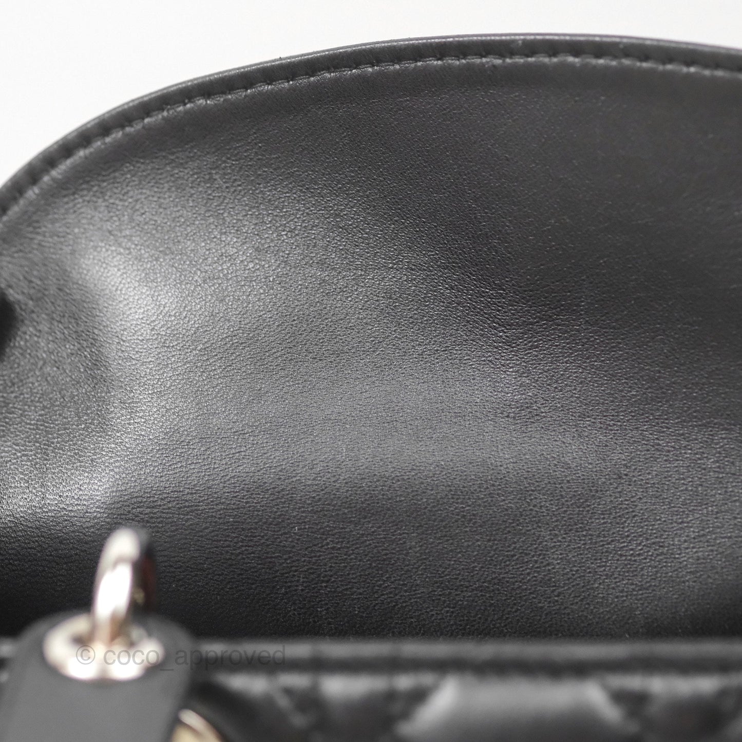 Christian Dior My ABCDior Lady Dior Black Lambskin Silver Hardware