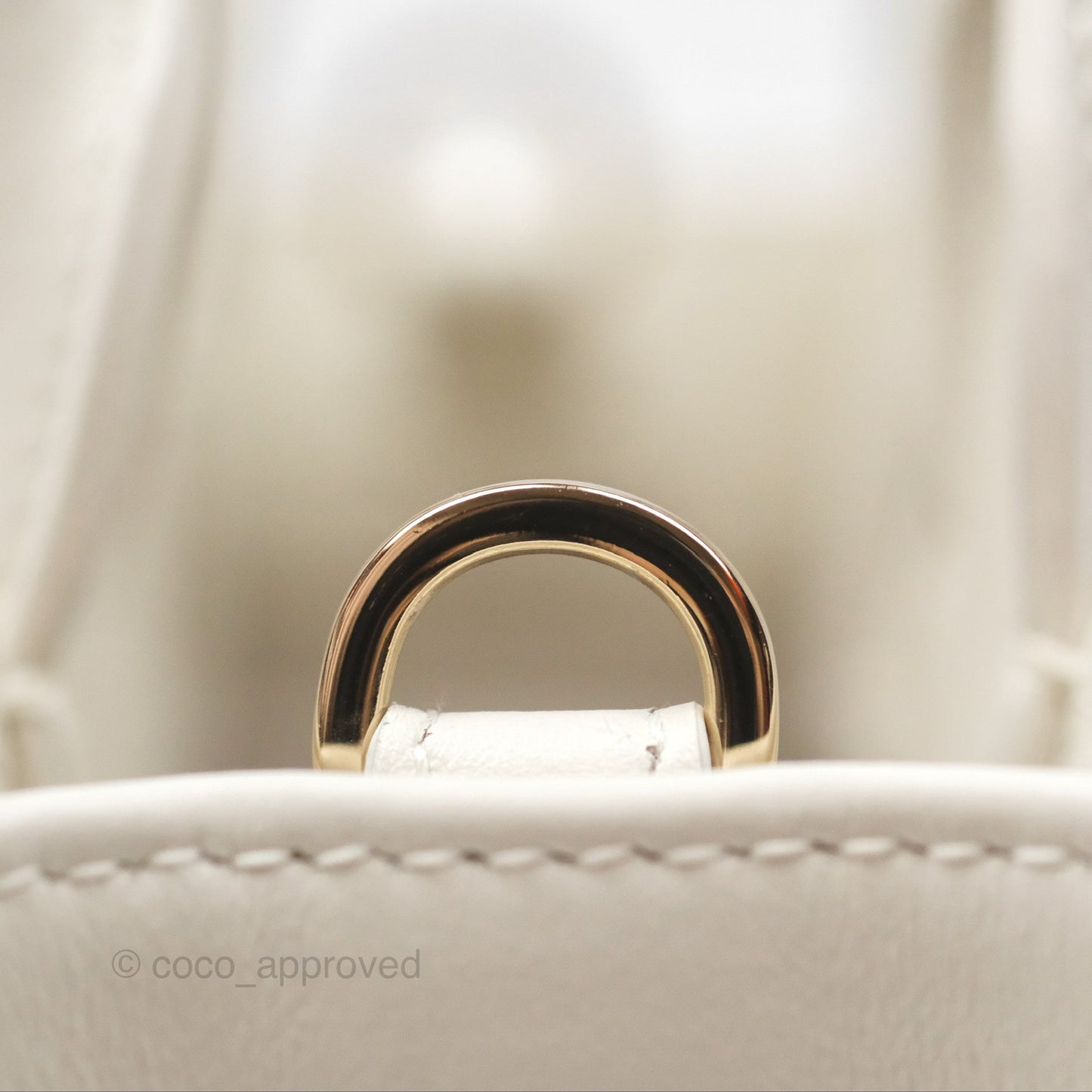 Christian Dior Mini Dior Book Tote Latte Macrocannage Calfskin Gold Hardware