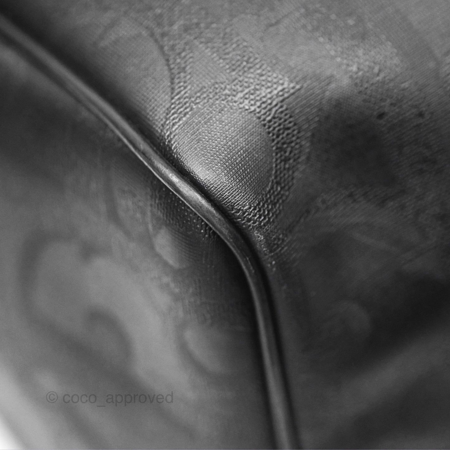 Dior Vintage Trotter Boston Duffle Bag Oblique Black