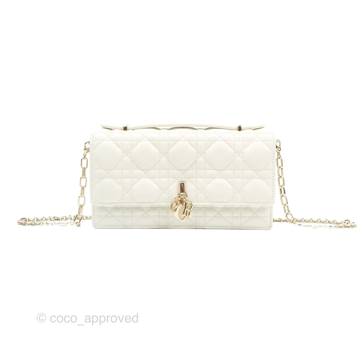 Dior Miss Dior Mini Bag White Cannage Lambskin