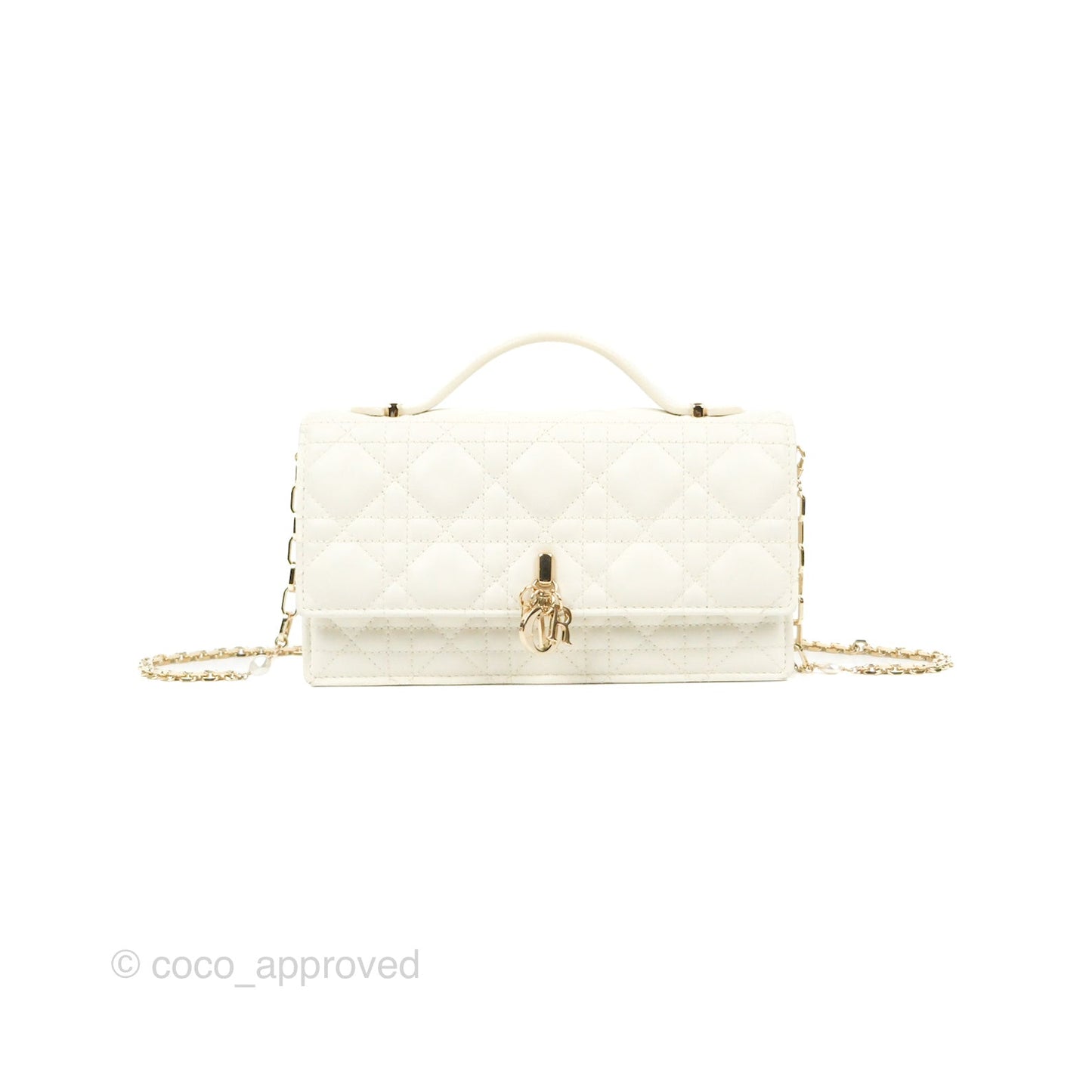 Dior Miss Dior Mini Bag Ivory White Cannage Lambskin