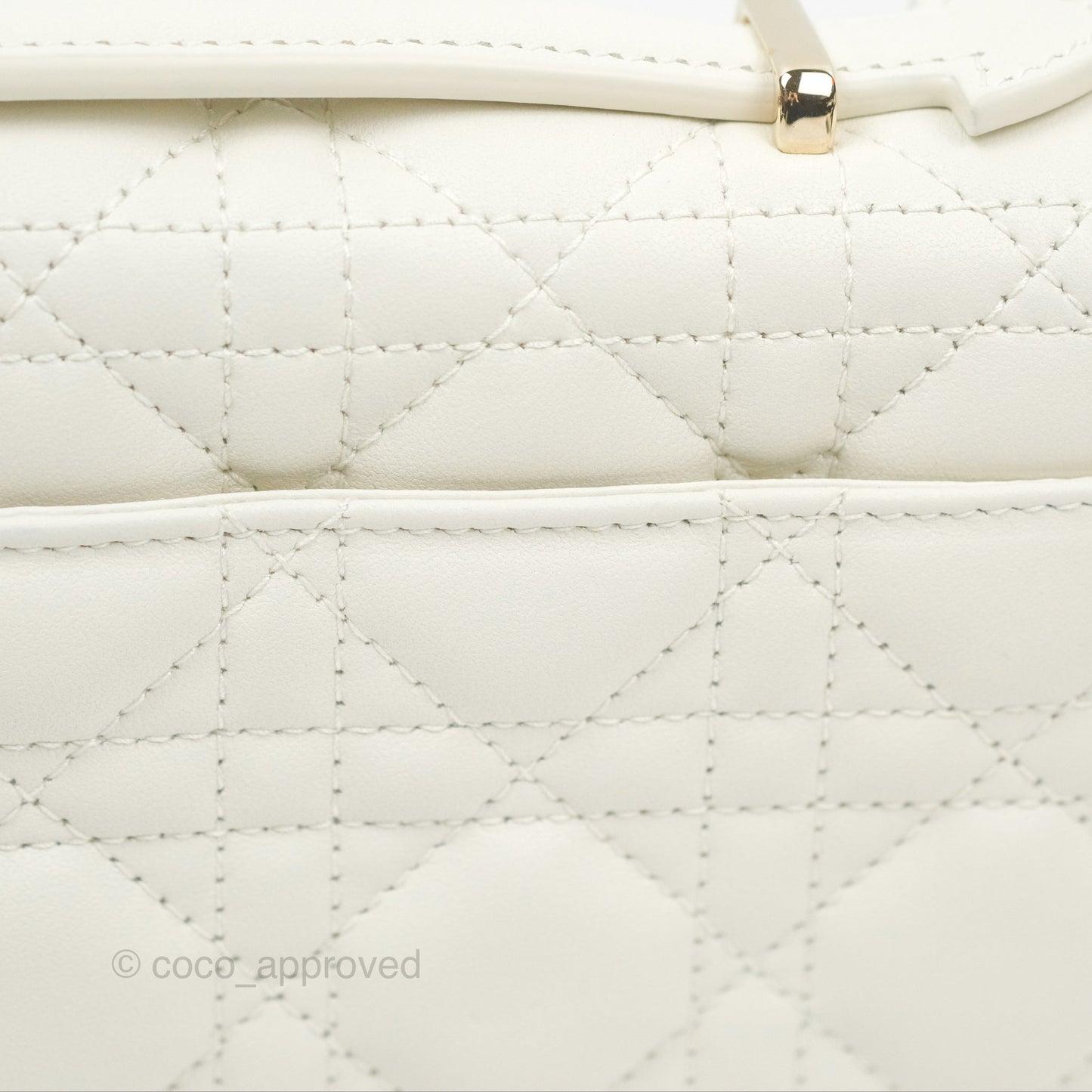 Dior Miss Dior Mini Bag White Cannage Lambskin