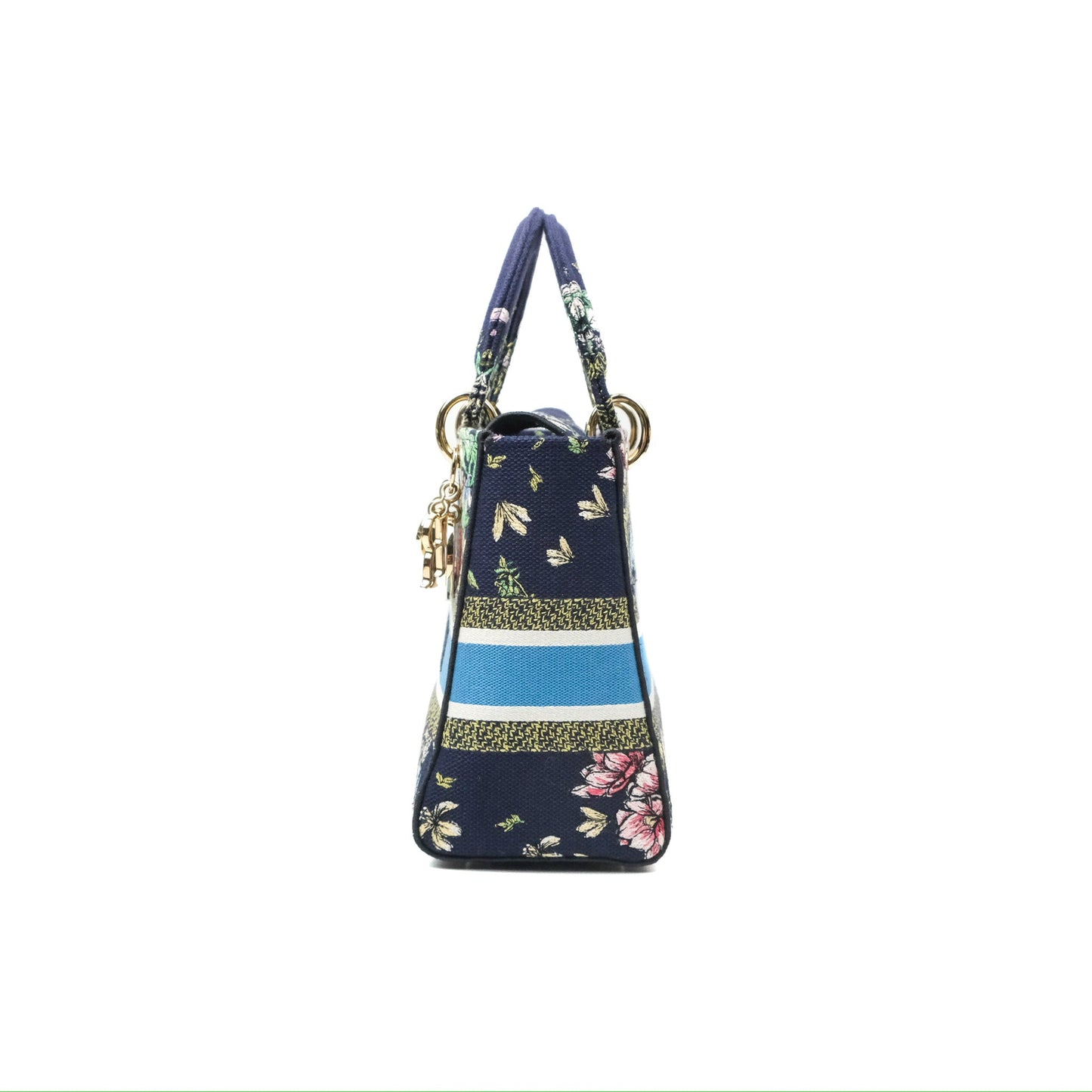 Christian Dior Medium Lady D-Lite Bag Blue Dior Multicolor Constellation Embroidered