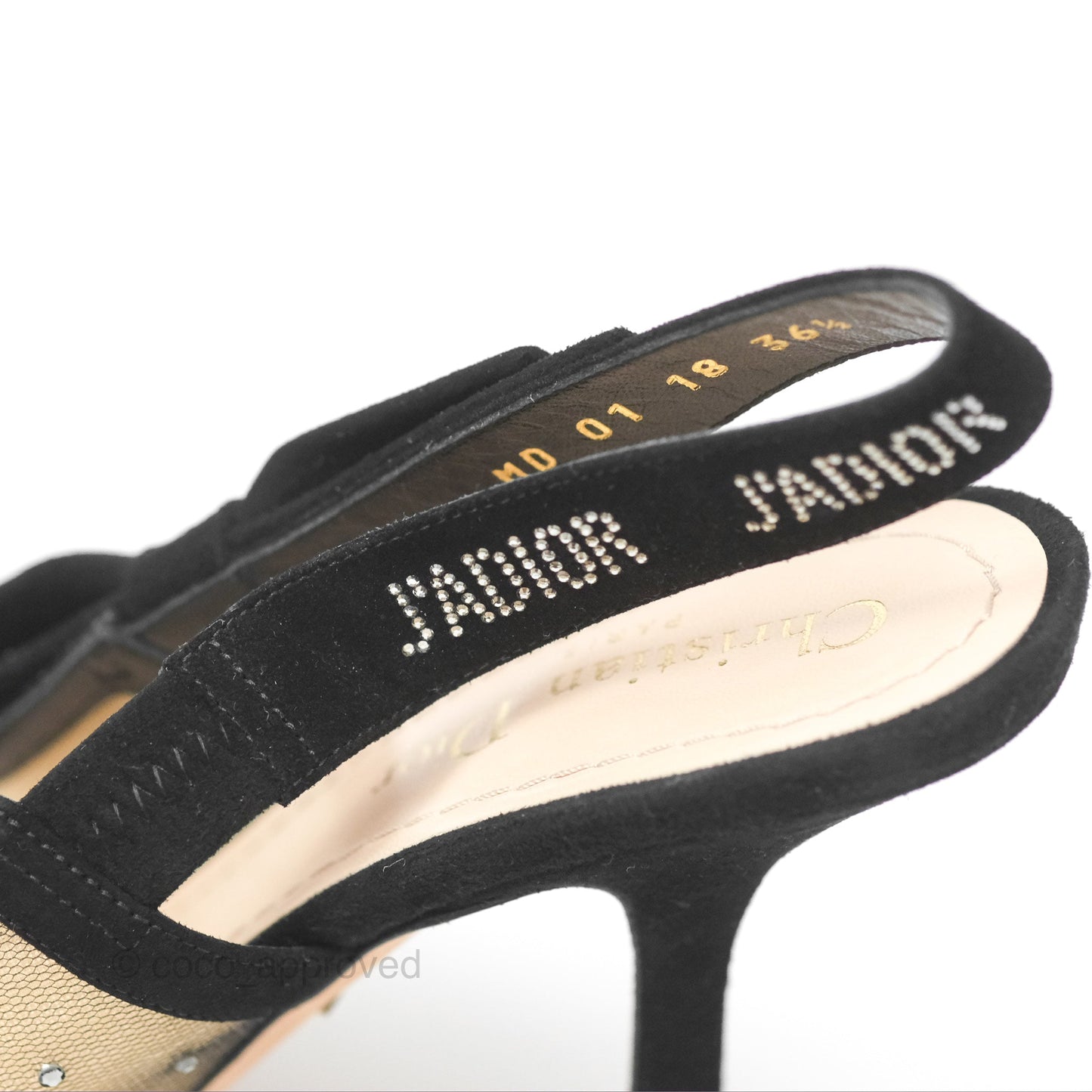 Christian Dior J’adior Polka Dot Slingback Pumps Size 36.5
