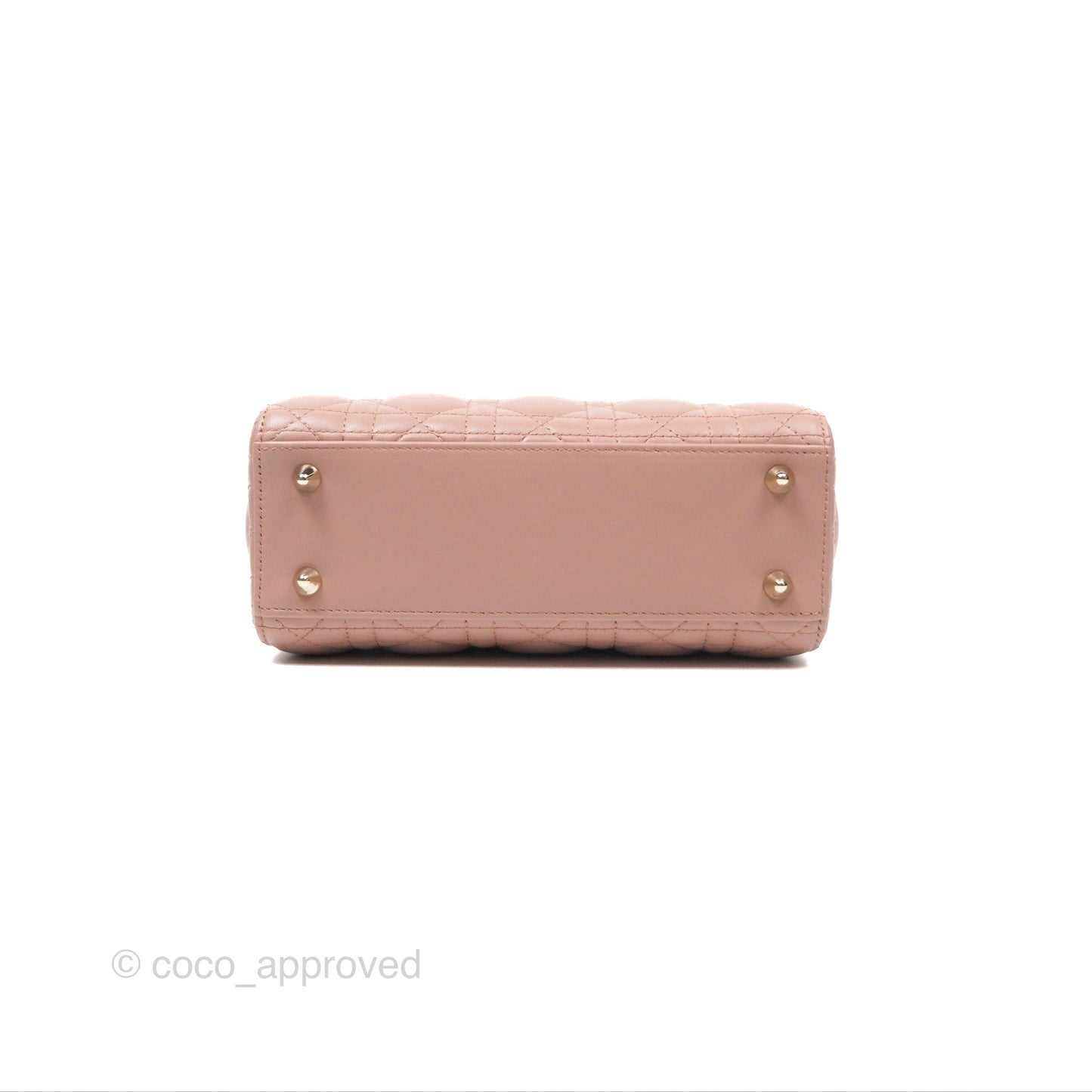 Christian Dior Small Lady Dior My ABCDior Blush Cannage Lambskin Gold Hardware