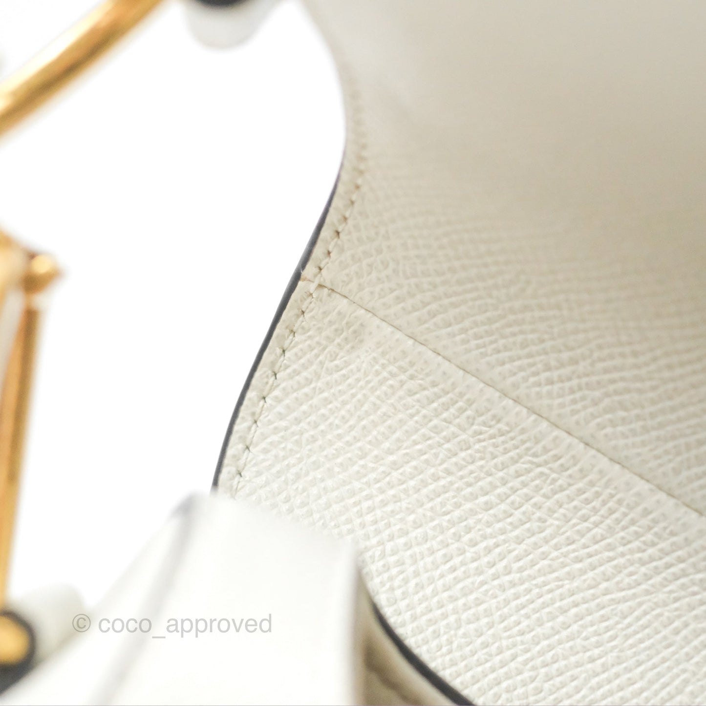 Christian Dior Saddle Bag White Grained Calfskin Gold Hardware