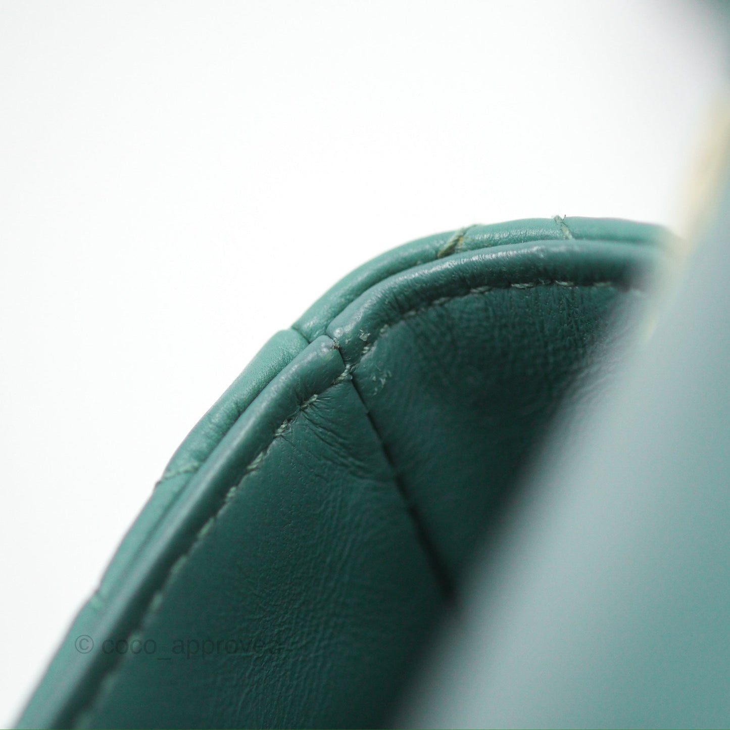 Christian Dior Micro Caro Bag in Tundra Green Supple Cannage Calfskin Gold Hardware