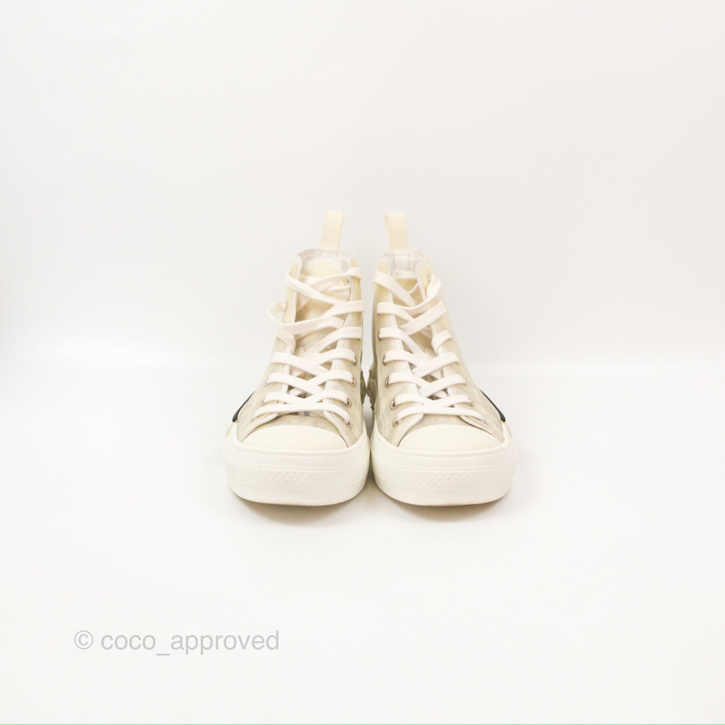 Christian Dior B23 Black Oblique High-Top Sneakers Size 37.5