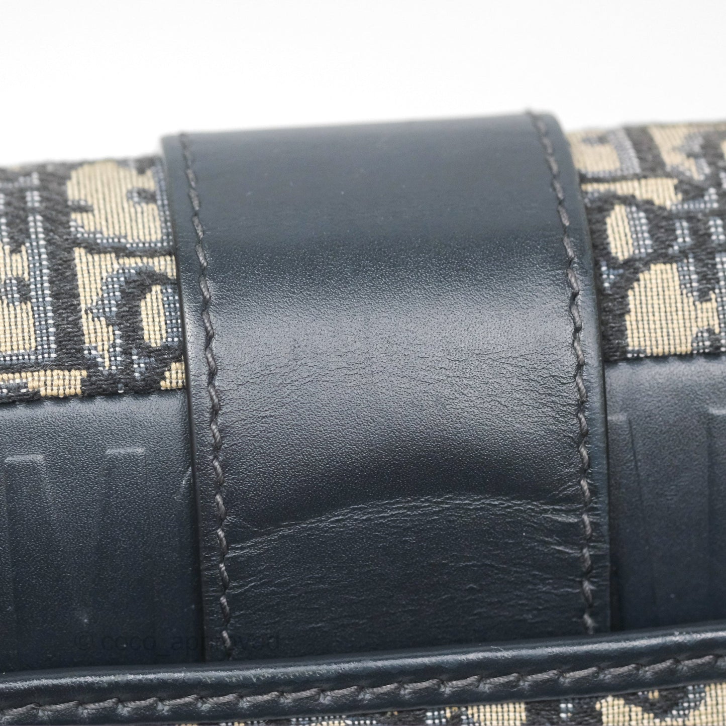 Christian Dior 30 Montaigne with Chain Blue Dior Oblique Jacquard