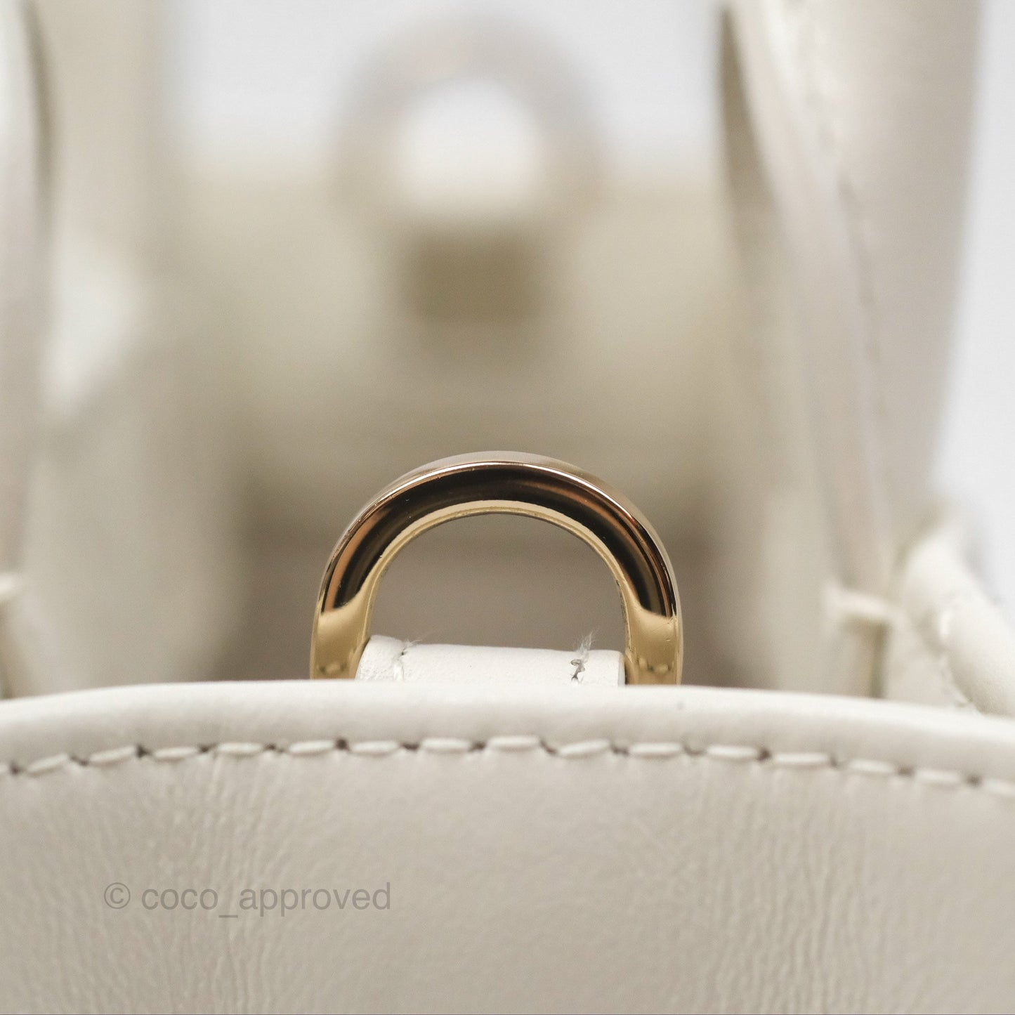 Christian Dior Mini Dior Book Tote Latte Macrocannage Calfskin Gold Hardware