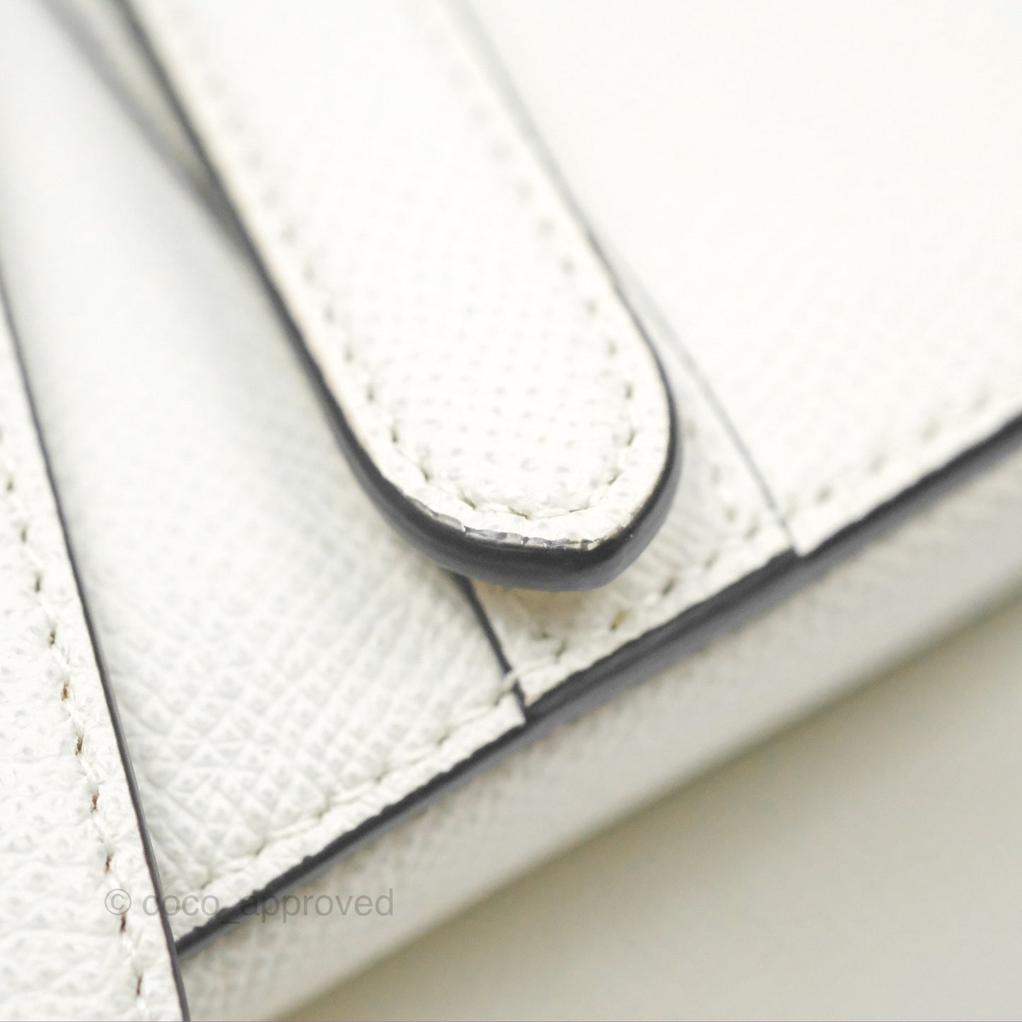 Christian Dior Saddle Bag White Grained Calfskin Gold Hardware