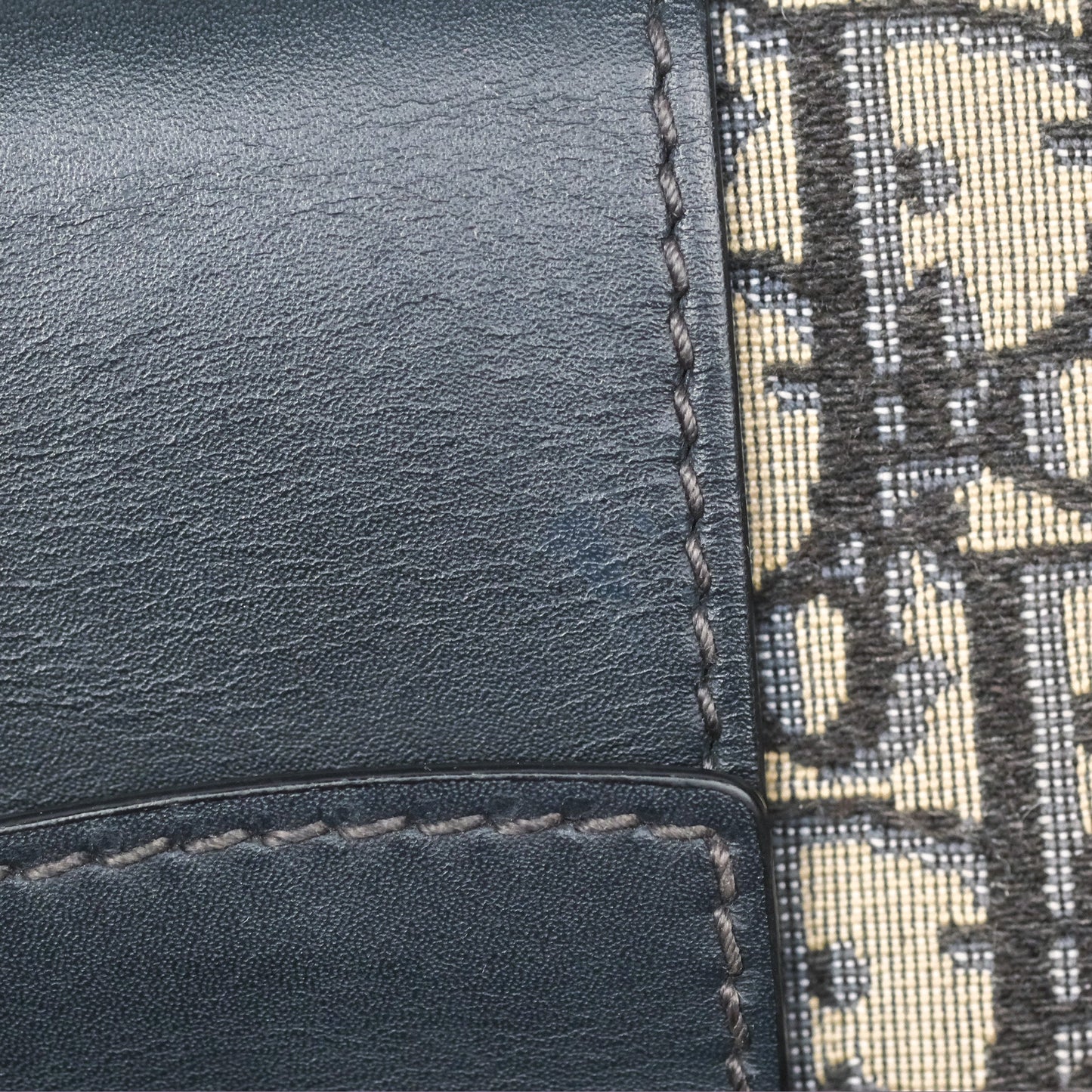 Christian Dior 30 Montaigne with Chain Blue Dior Oblique Jacquard