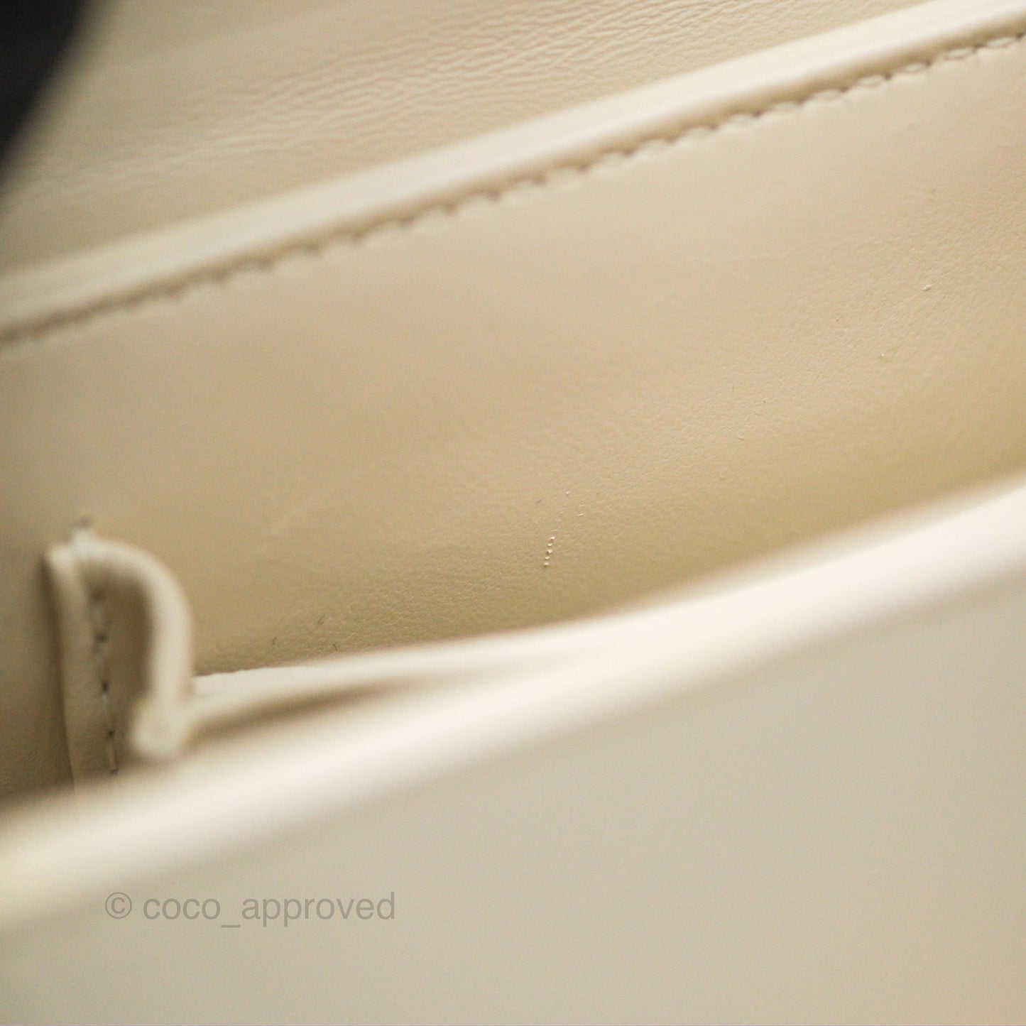 Christian Dior 30 Montaigne Box Bag White Calfskin