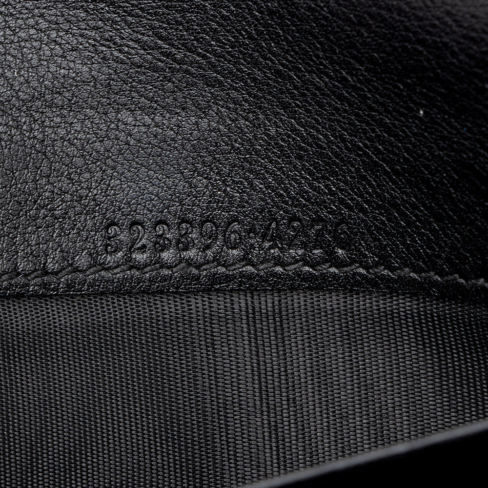 Gucci Guccissima Metallic Leather Bree Continental Wallet