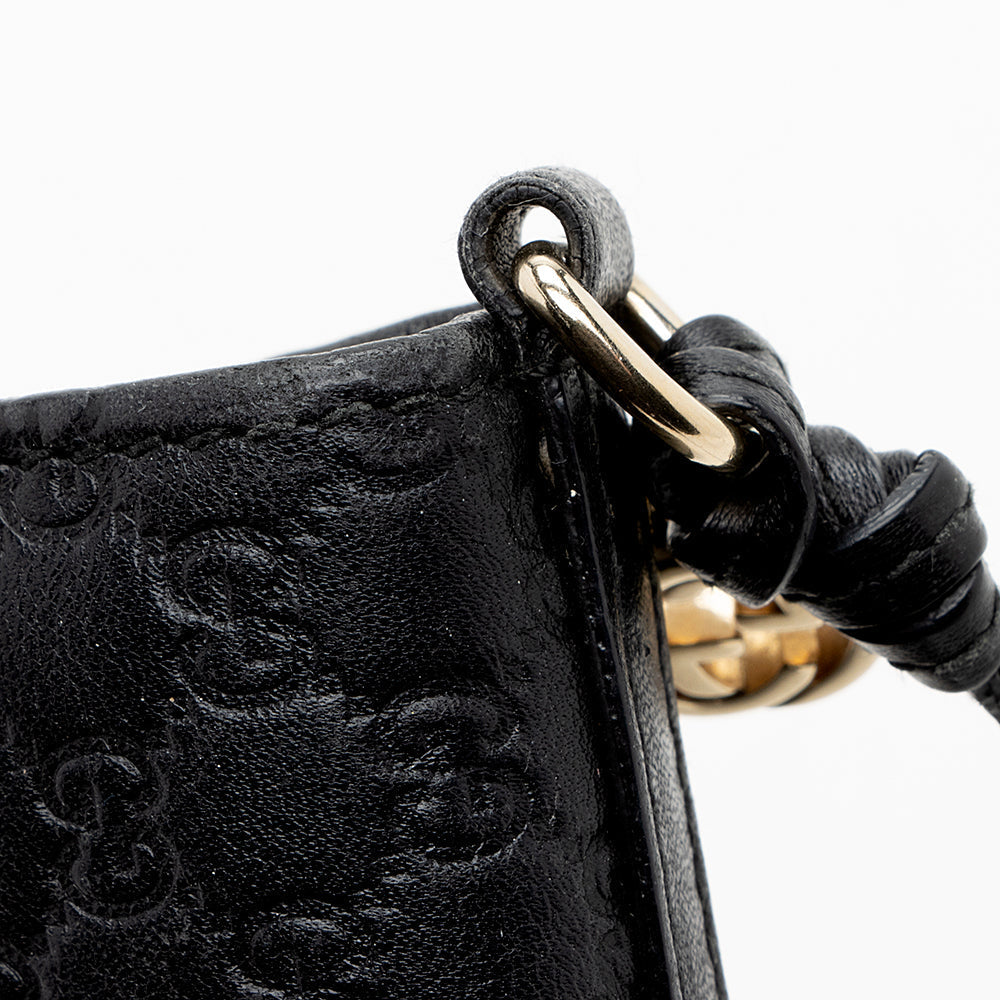 Gucci Guccissima Metallic Leather Bree Continental Wallet