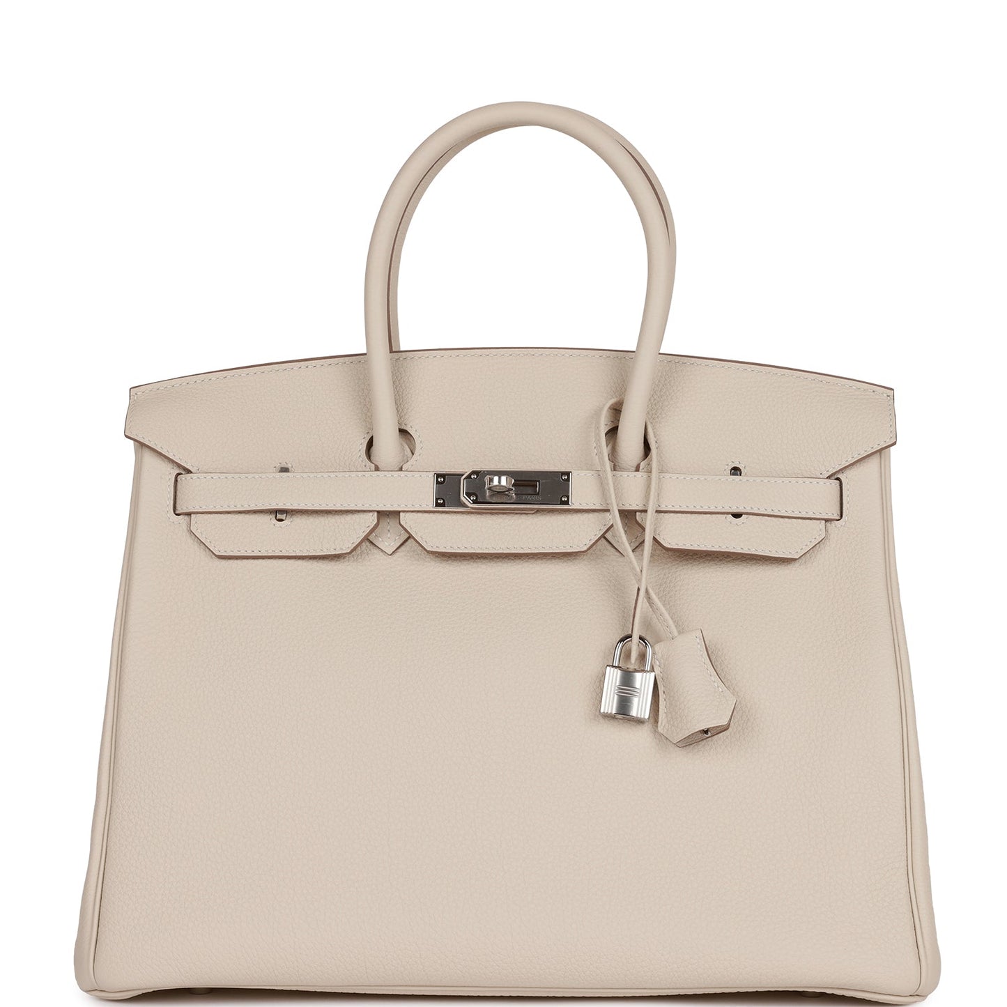Hermes Birkin 35 Craie Togo Palladium Hardware