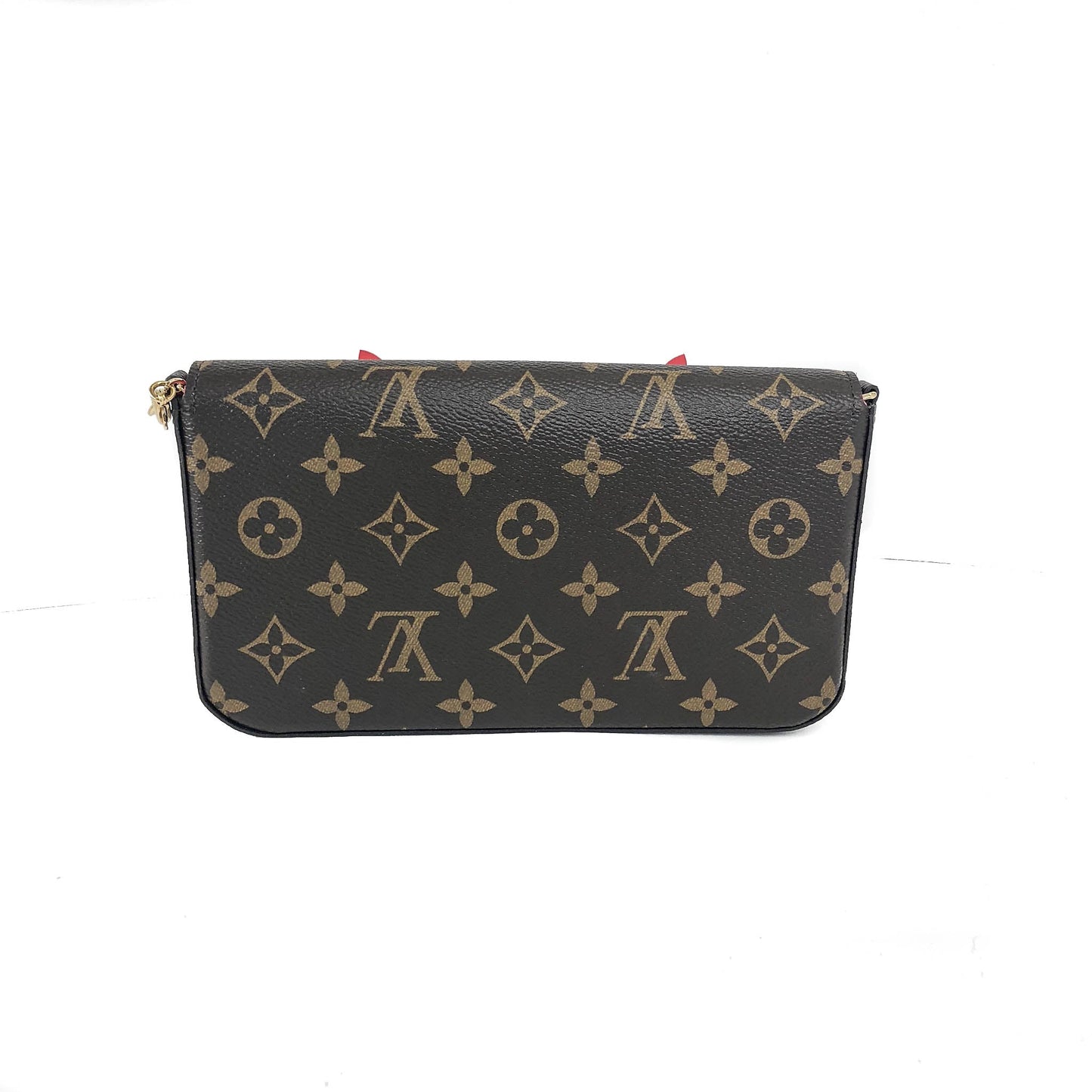 Louis-Vuitton Pochette Felicie Chain Wallet Lovely Birds Design with Gold Hardware