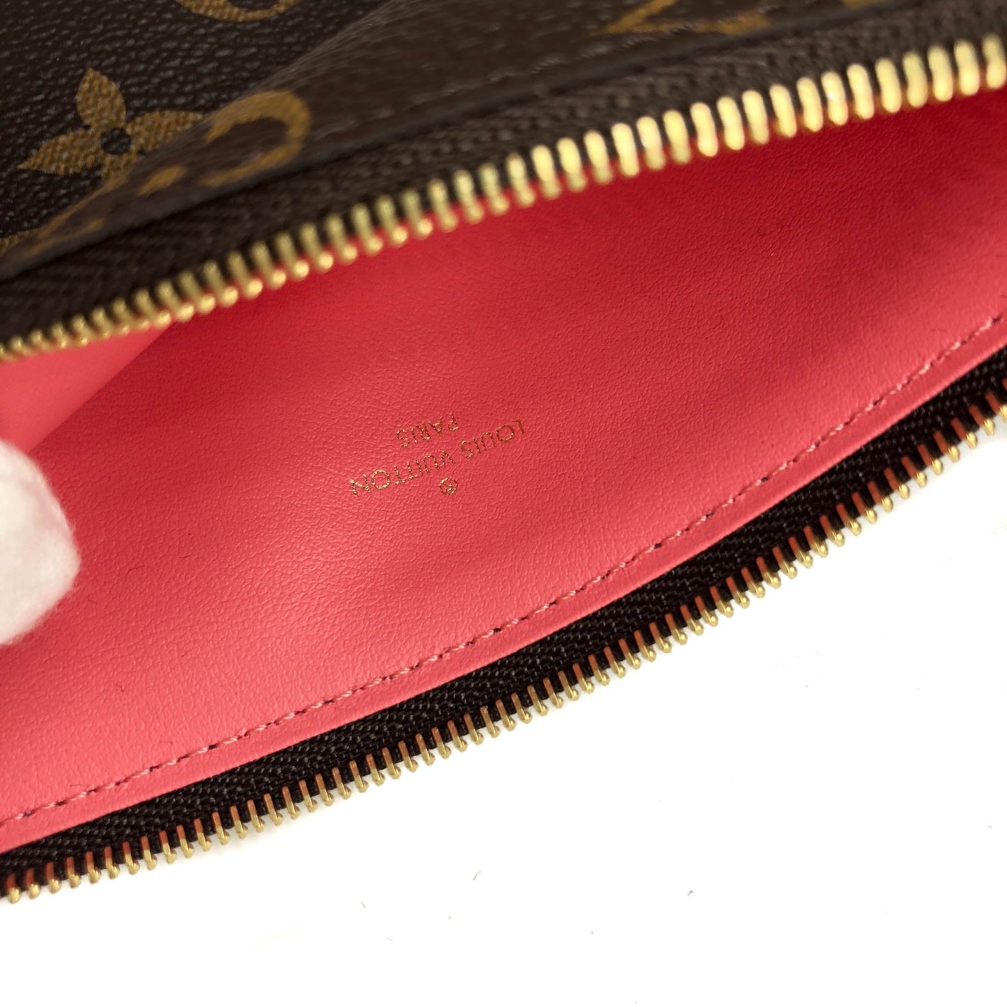 Louis-Vuitton Pochette Felicie Chain Wallet Lovely Birds Design with Gold Hardware