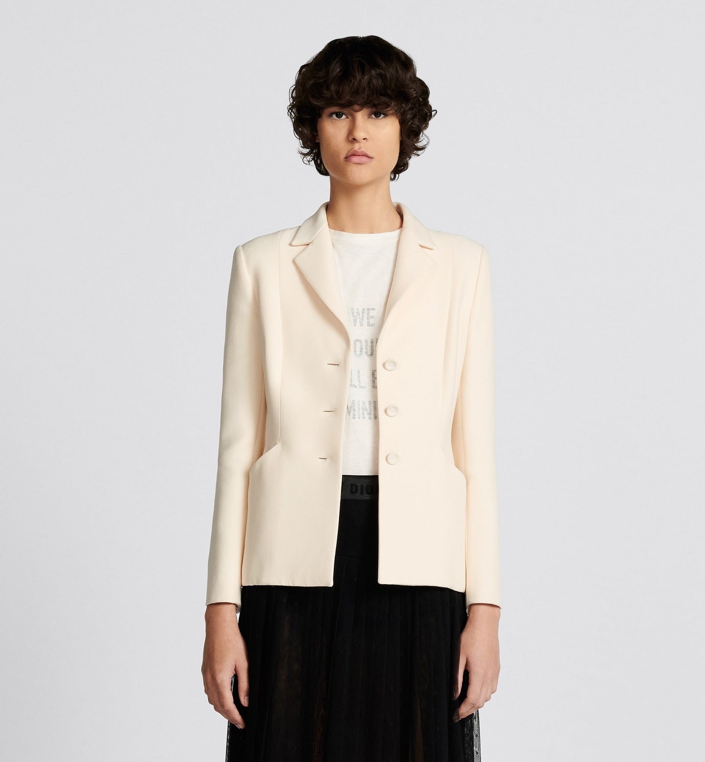 Christian Dior 30 Montaigne Blazer Bar Jacket Light Beige Size 34