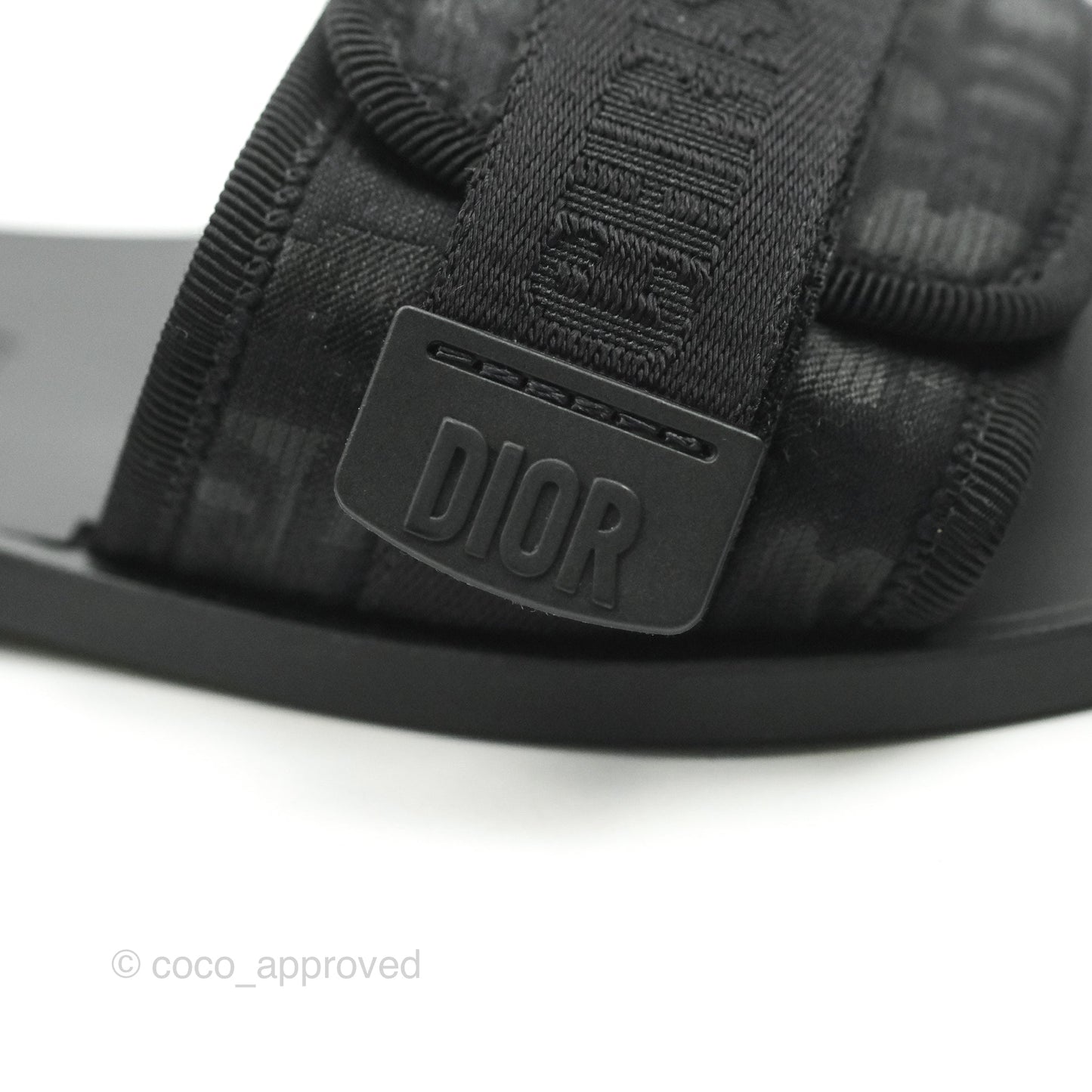 Dior The Dio(r)evolution Slippers Black Oblique
