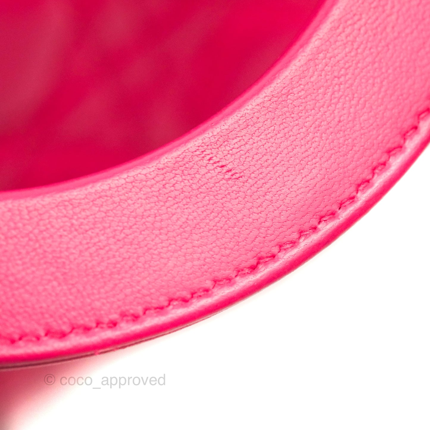 Christian Dior Lady Dior Medium Fuschia Pink Lambskin Gold Hardware
